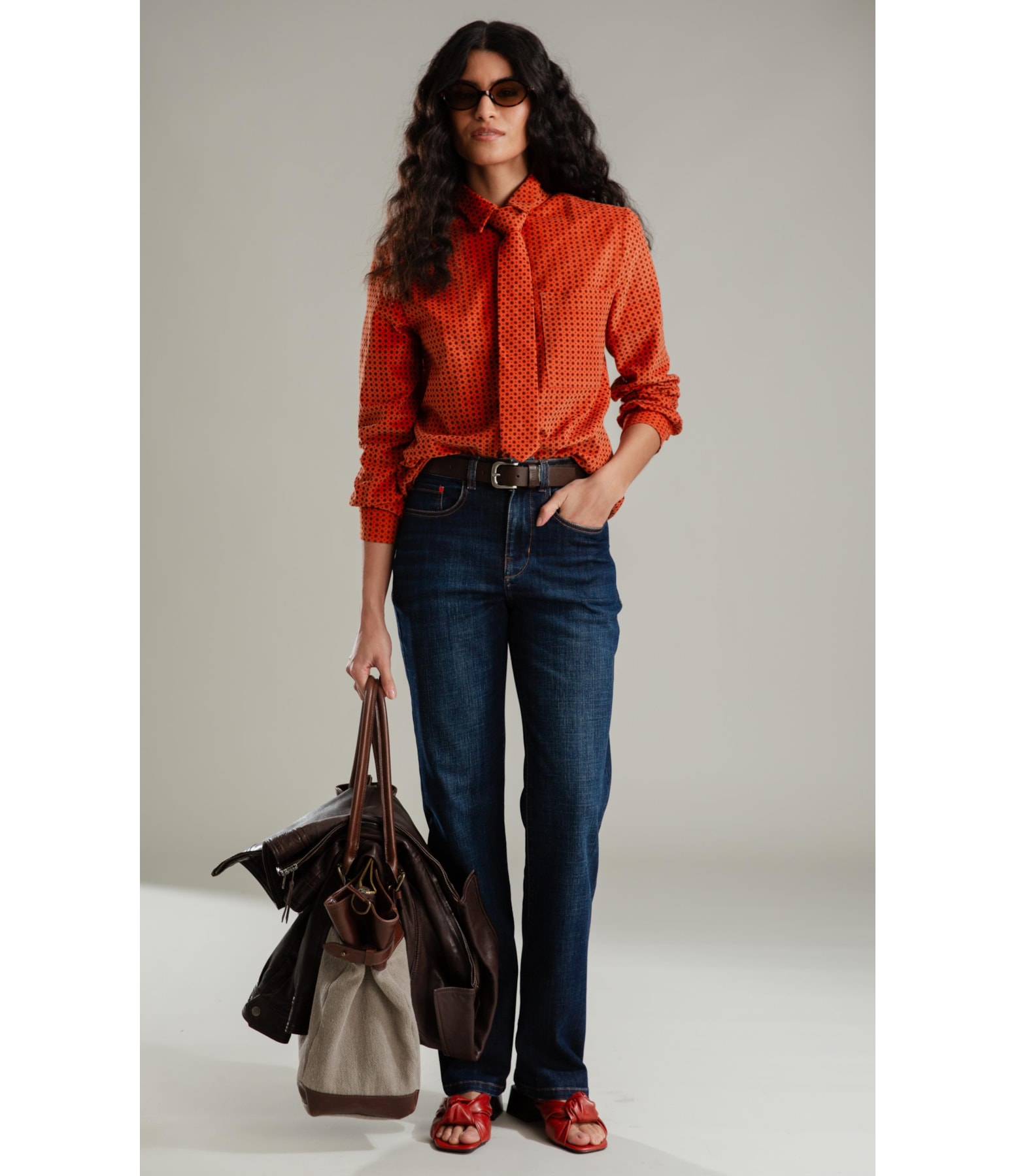 Calça Reta Visco Indigo Lav.Escuro