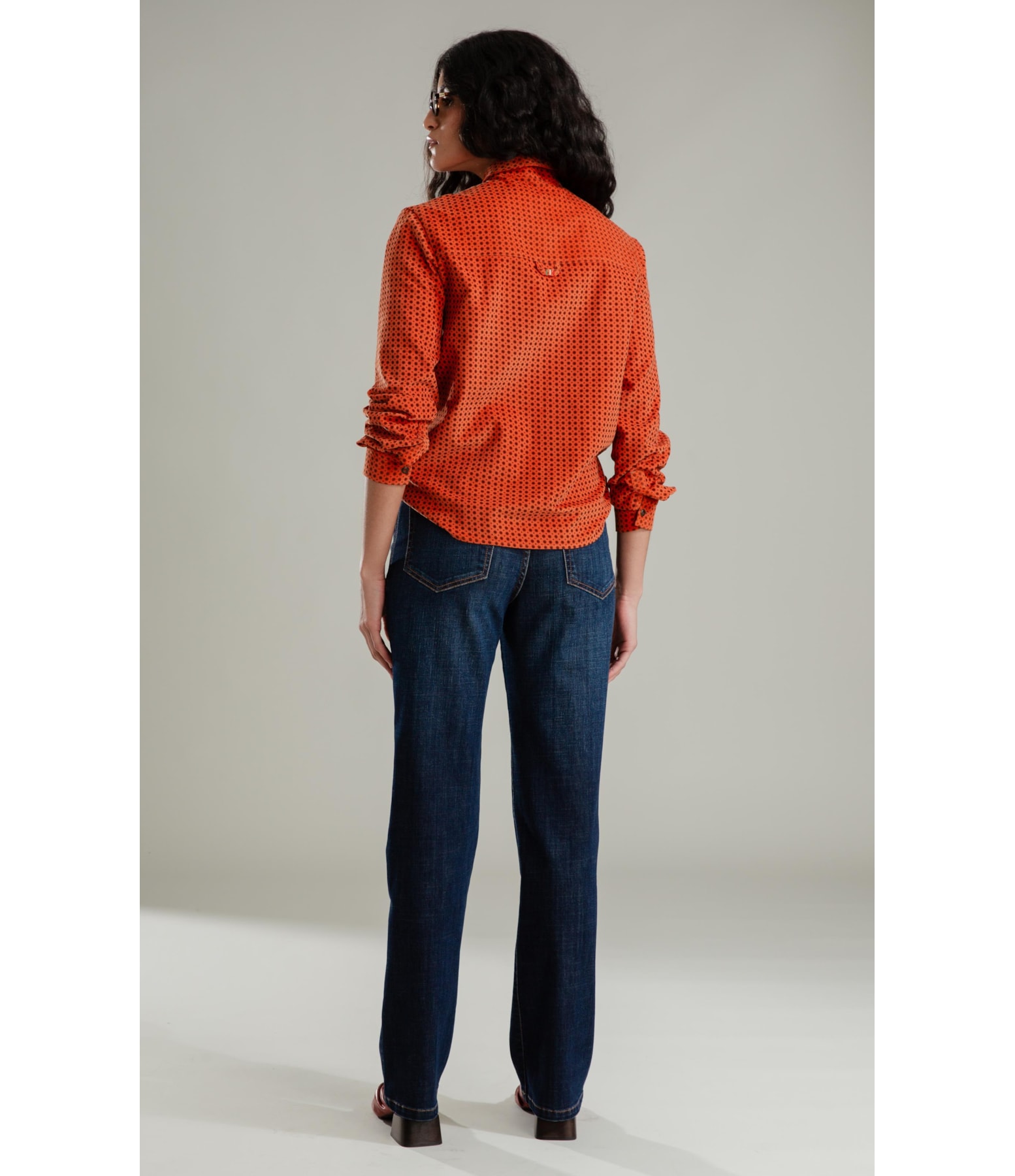 Calça Reta Visco Indigo Lav.Escuro