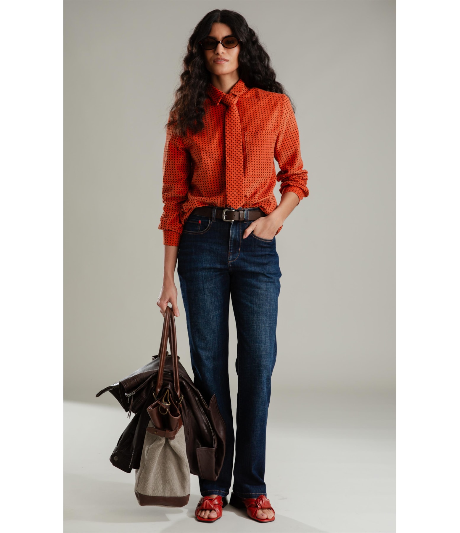 Calça Reta Visco Indigo Lav.Escuro