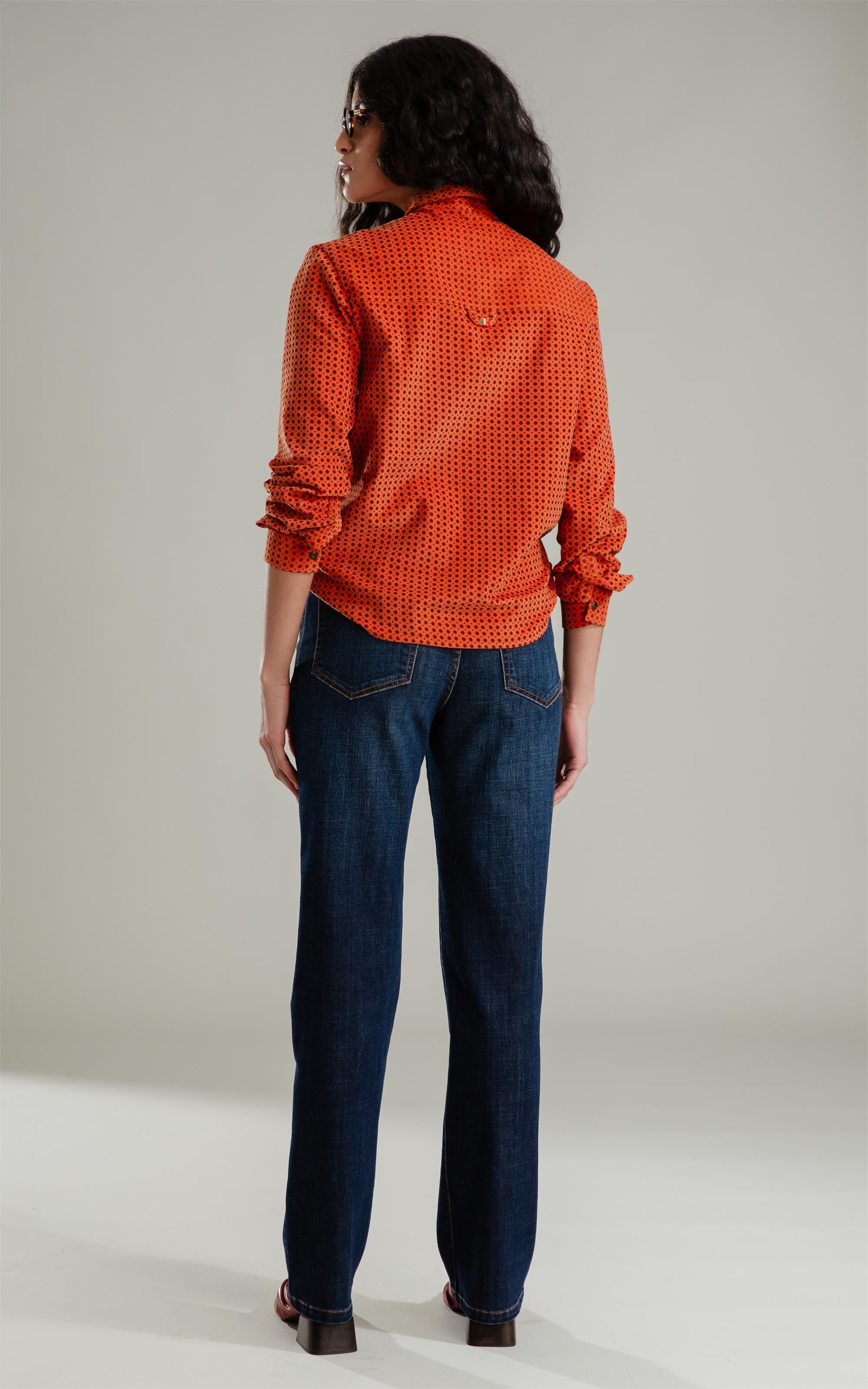 Calça Reta Visco Indigo Lav.Escuro