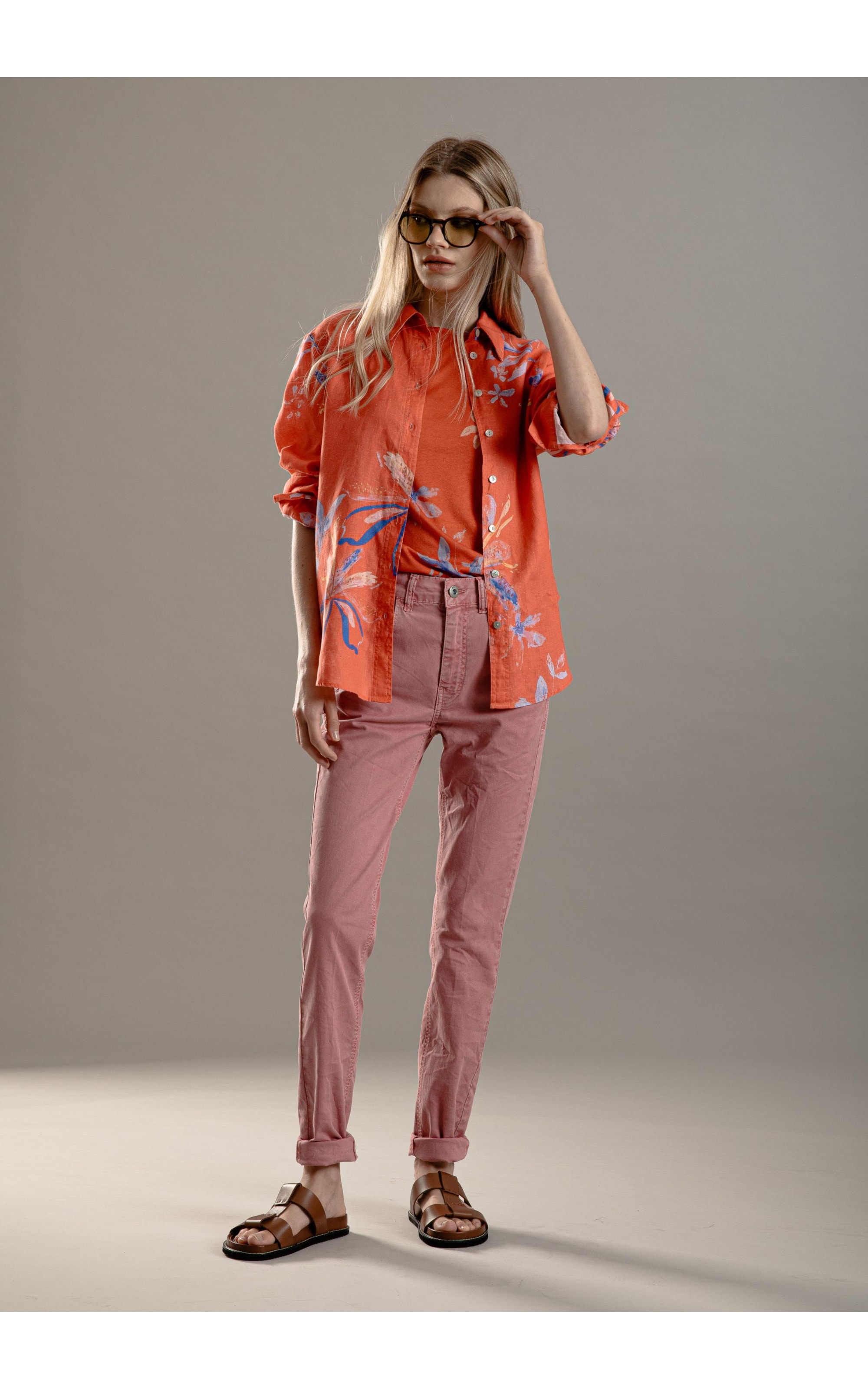 Calça Sarja Rain Giselle Lavanda