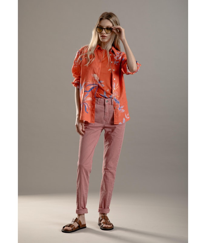 Calça Sarja Rain Giselle Lavanda