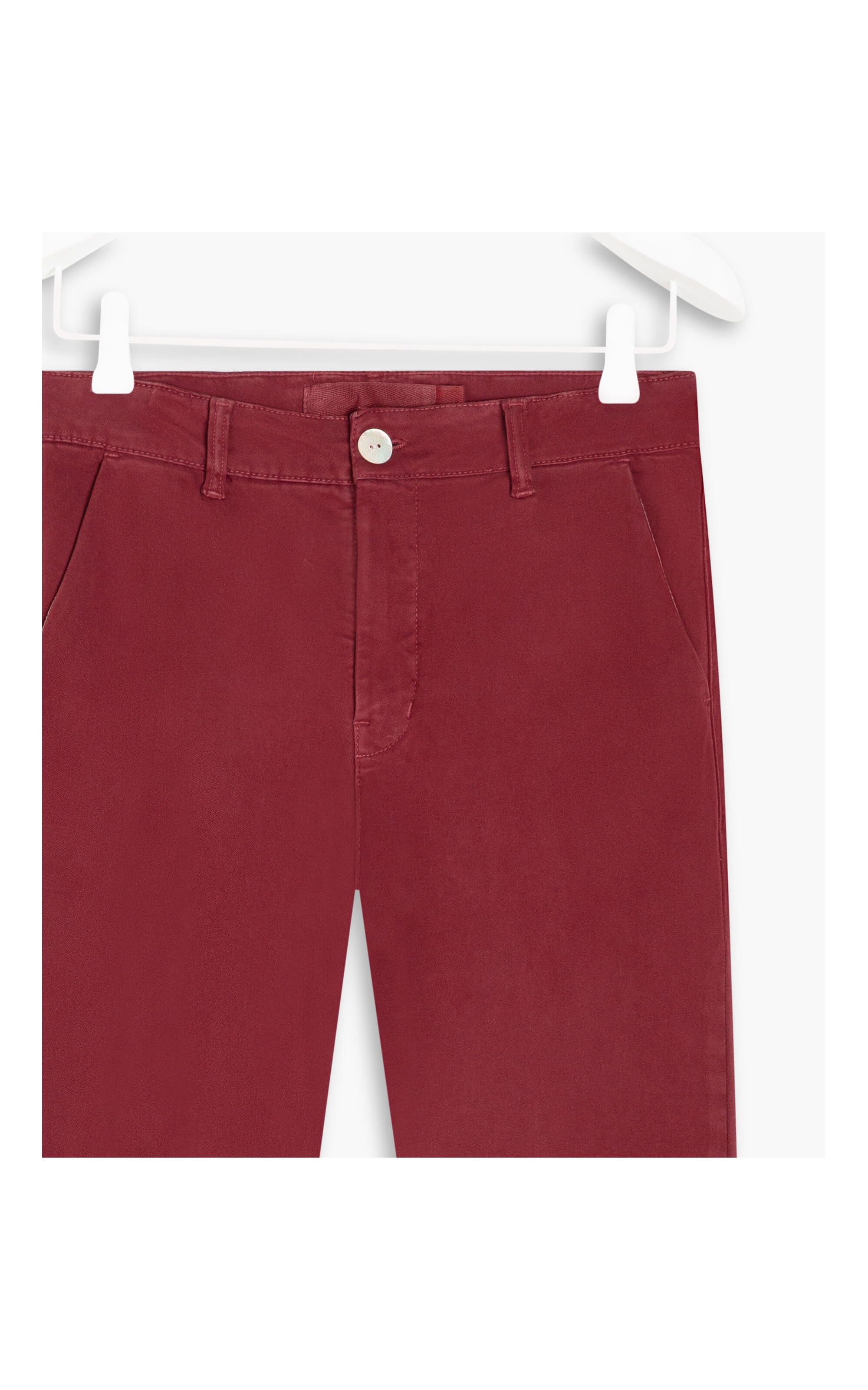 Calça Slim Chino Color Modal Bordeaux