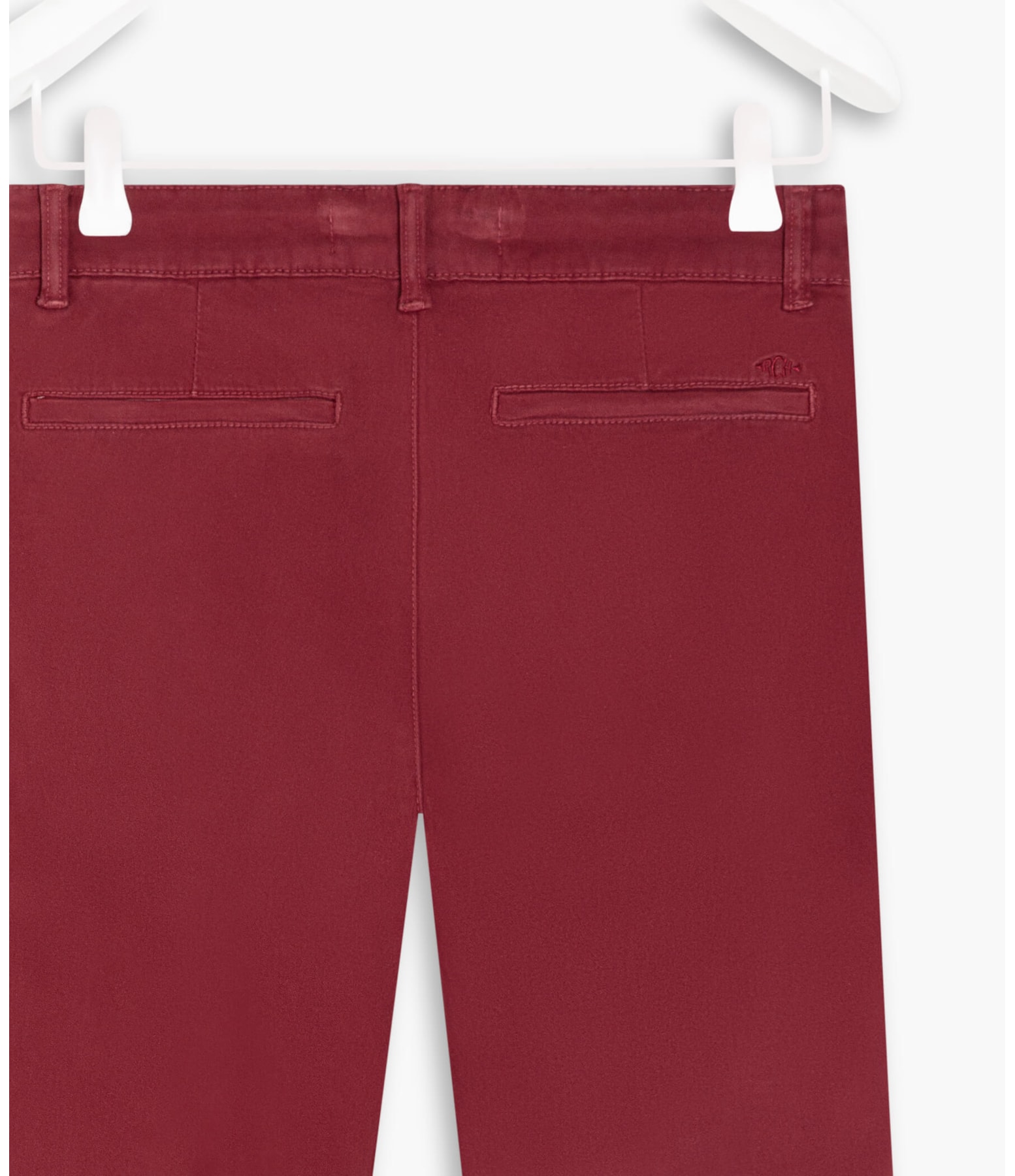 Calça Slim Chino Color Modal Bordeaux
