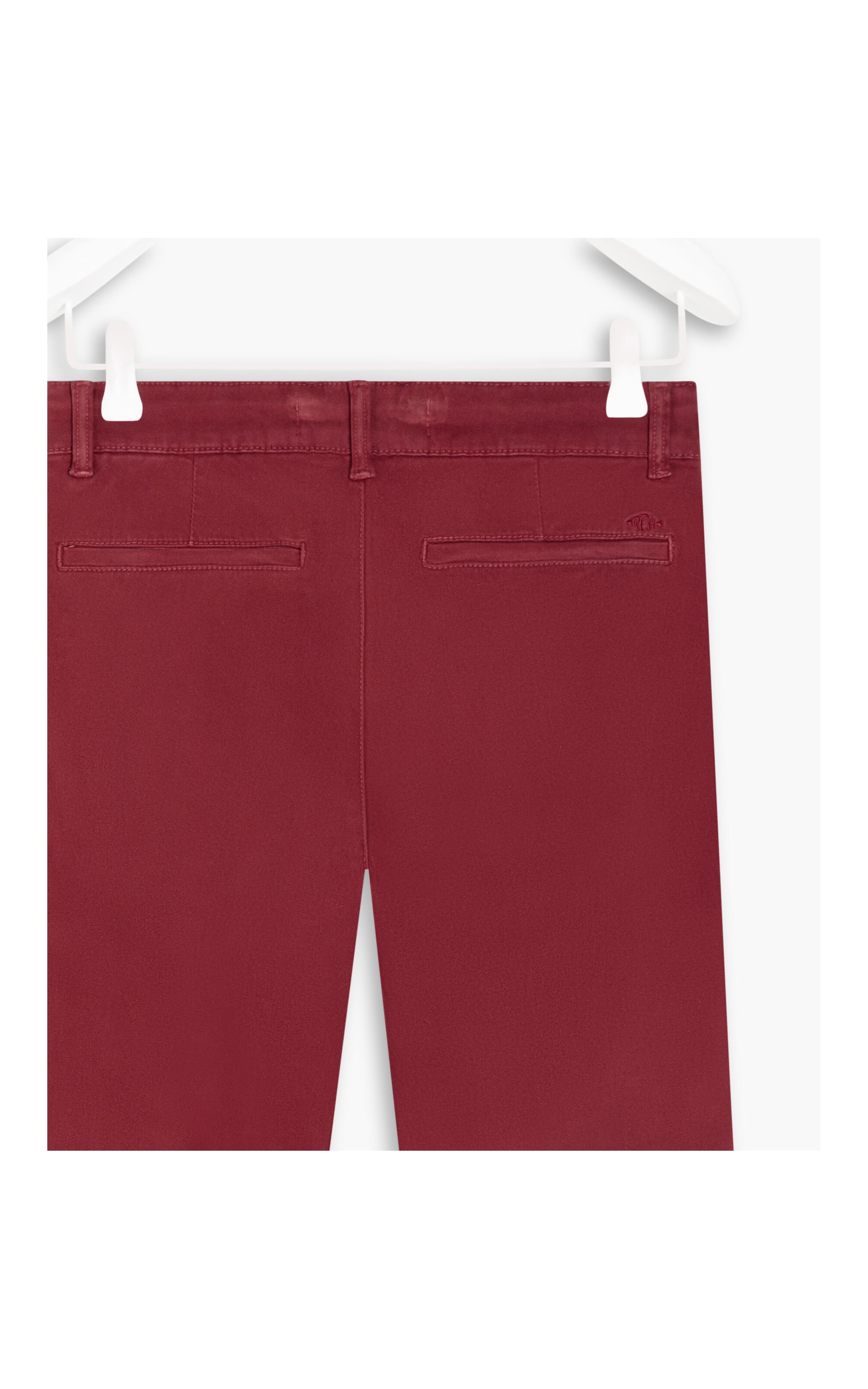 Calça Slim Chino Color Modal Bordeaux