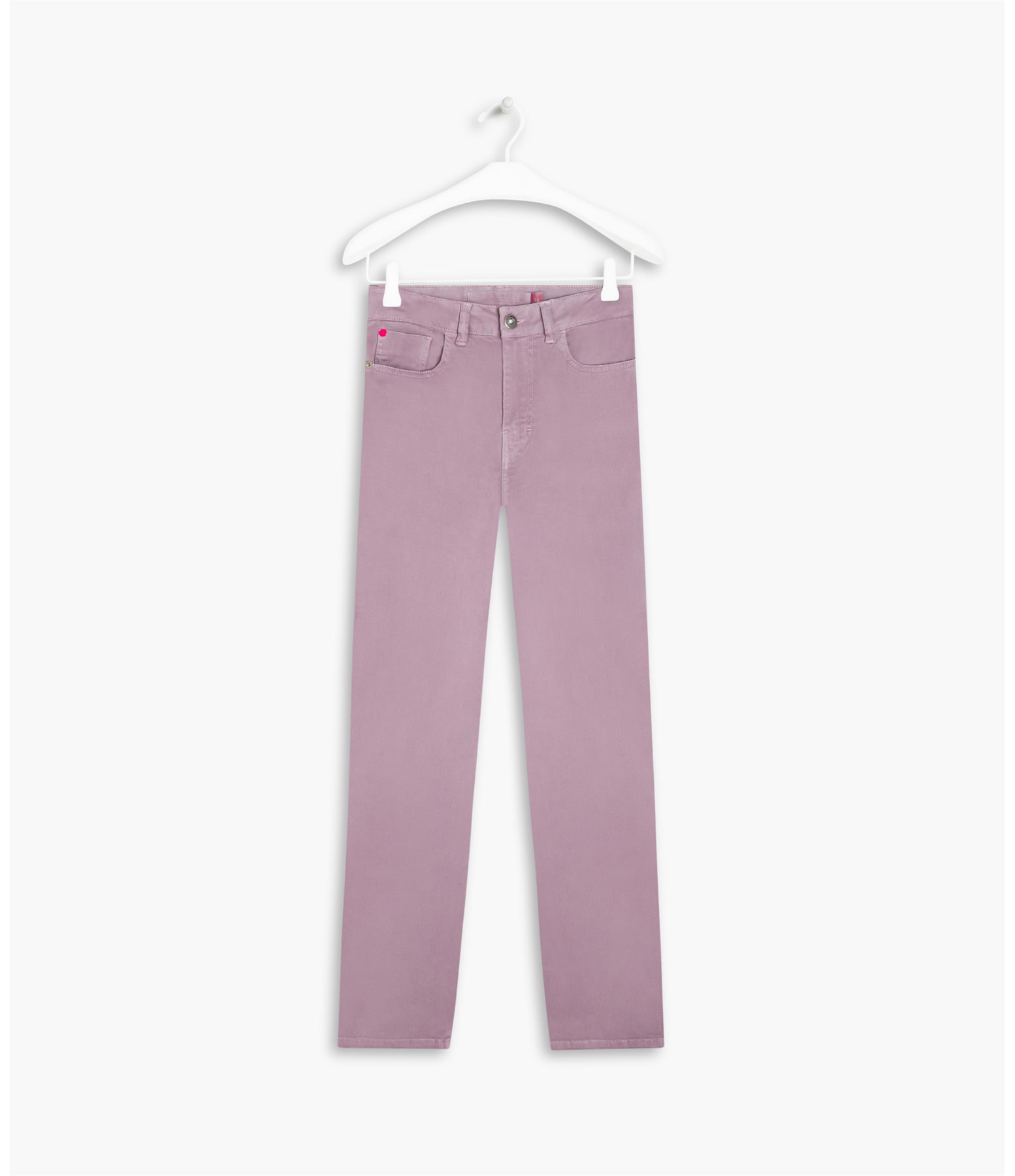 Calça Slim Five Pockets Color Modal Purple Gray