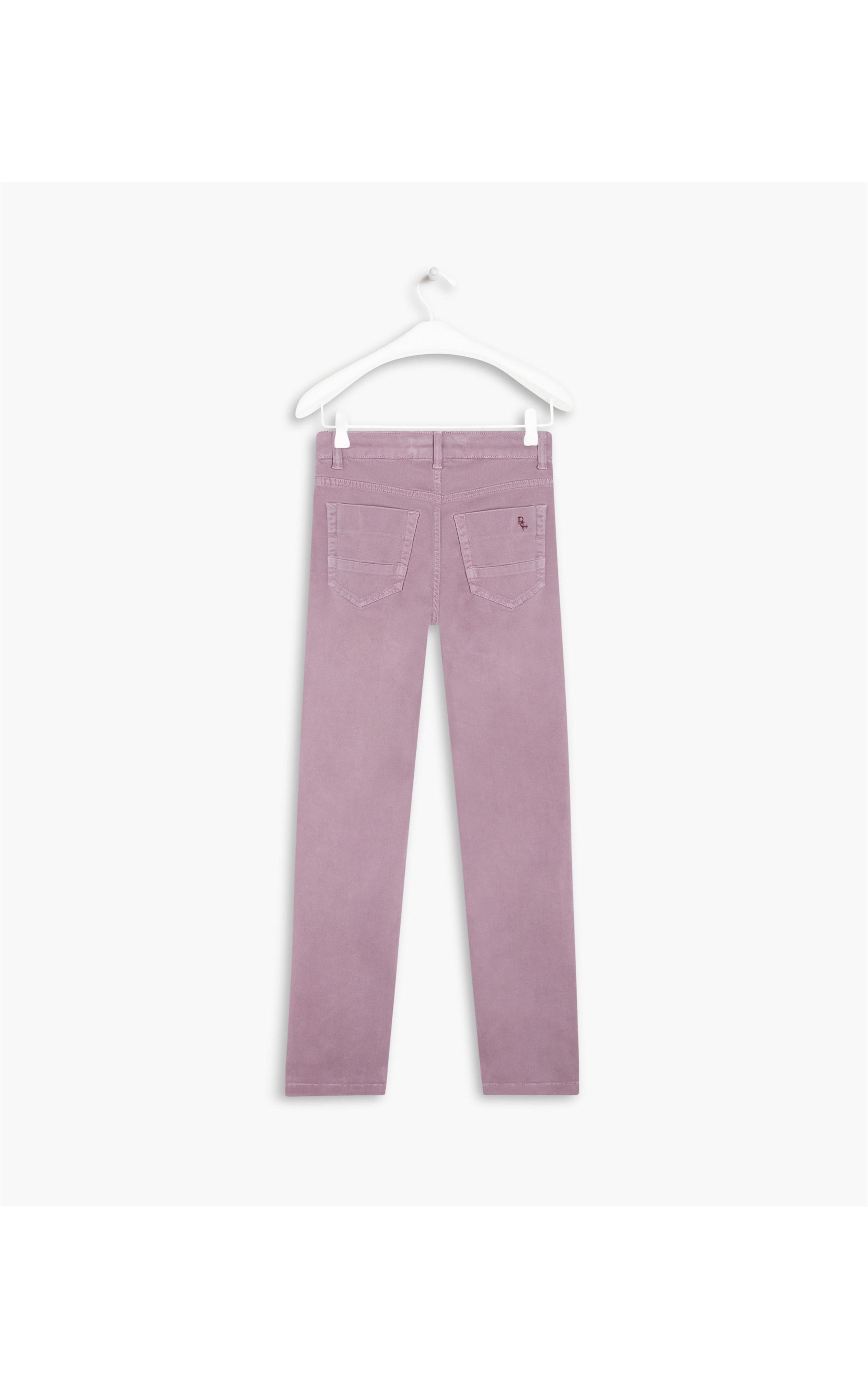 Calça Slim Five Pockets Color Modal Purple Gray