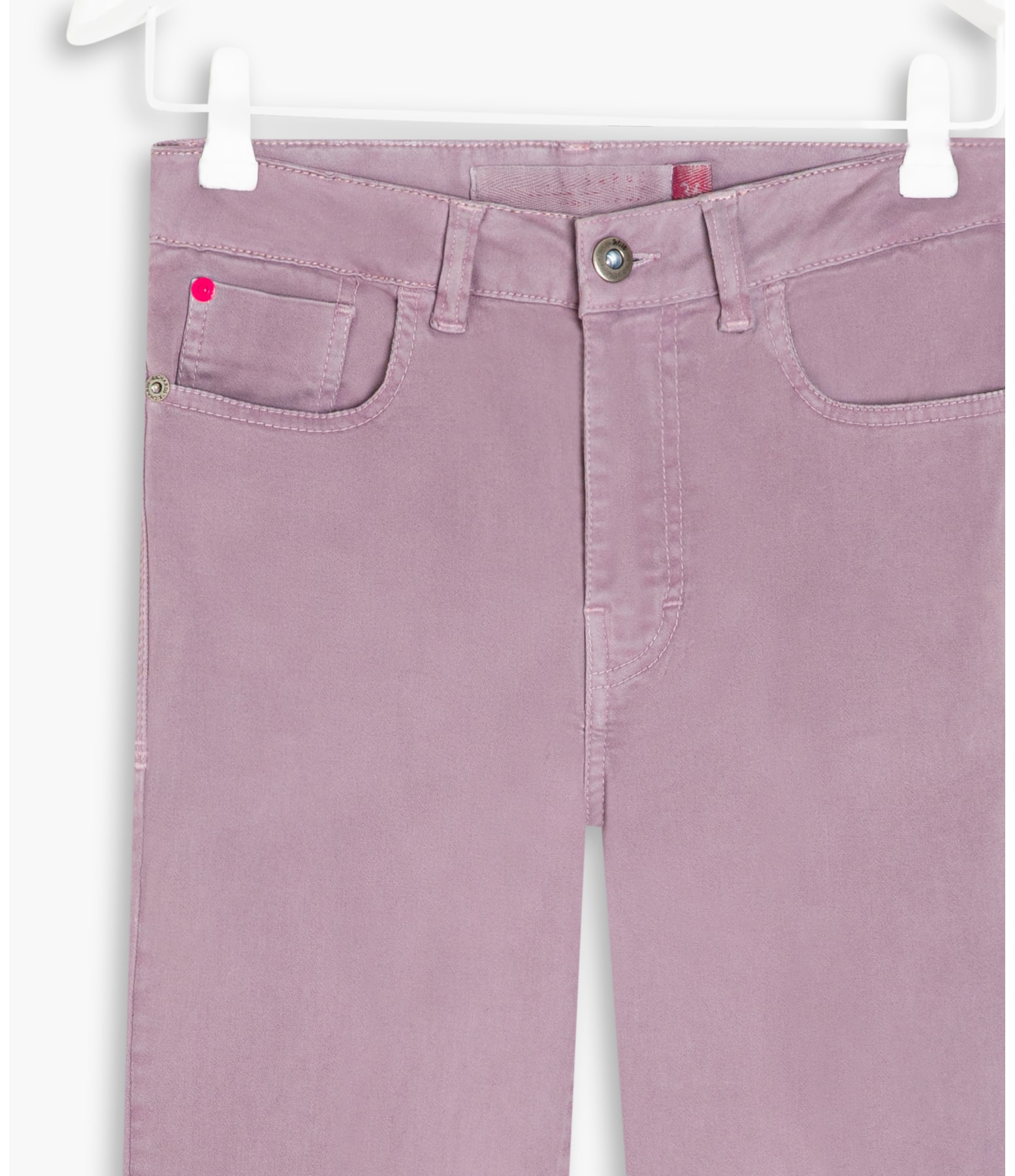 Calça Slim Five Pockets Color Modal Purple Gray
