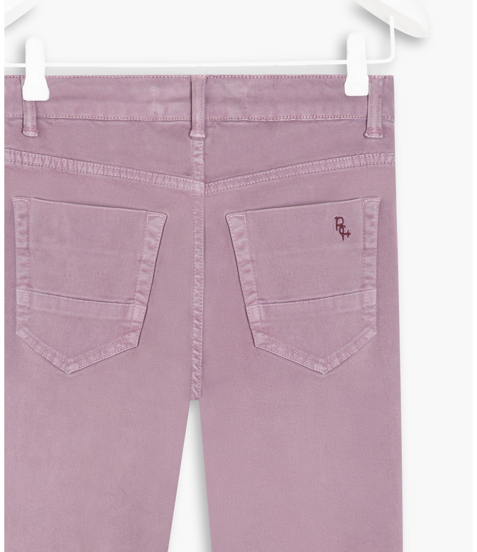 Calça Slim Five Pockets Color Modal Purple Gray