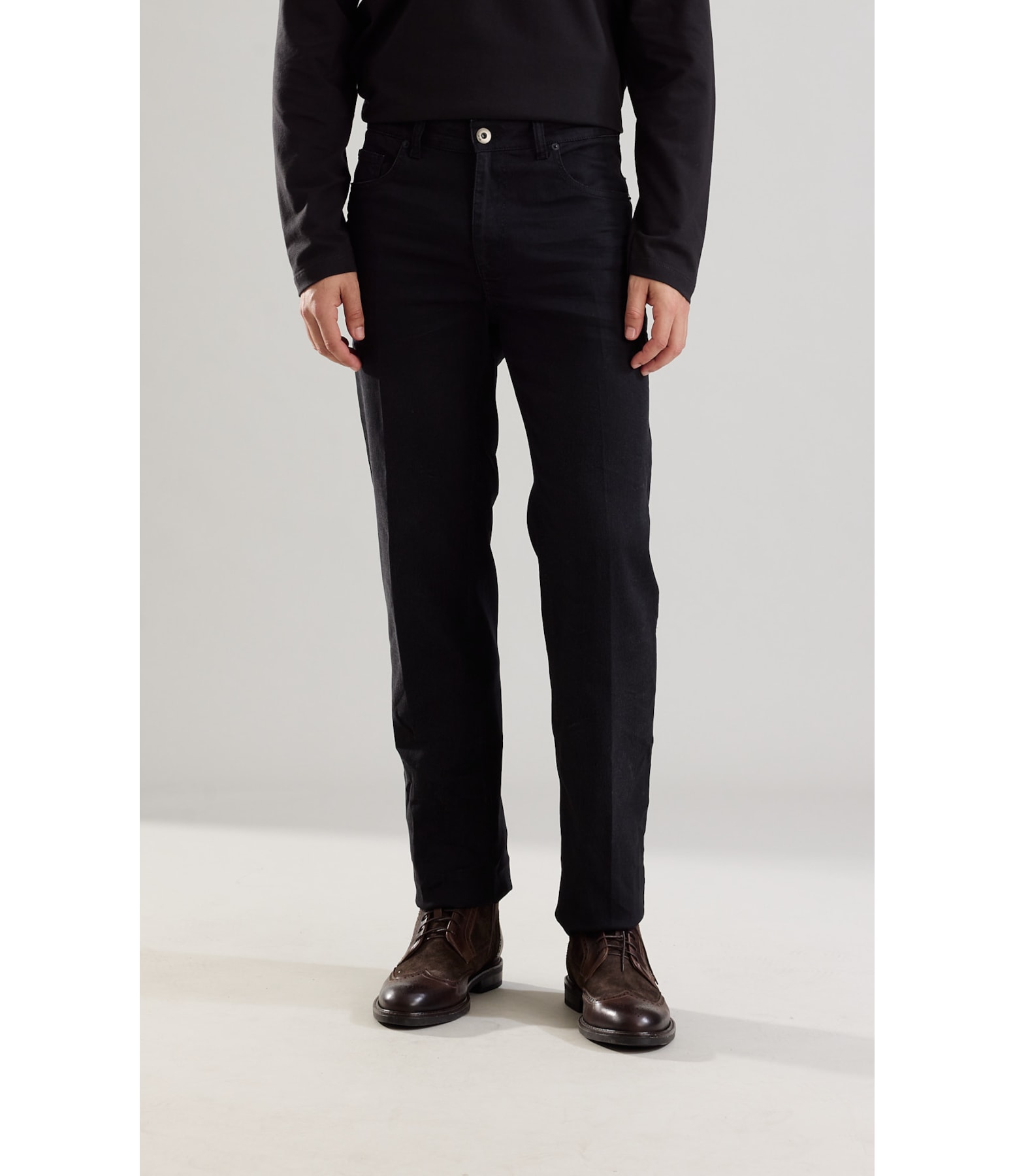 Calça Sprouting Black Elastic Tradiciona 2122-Lav.Resina Total+sto