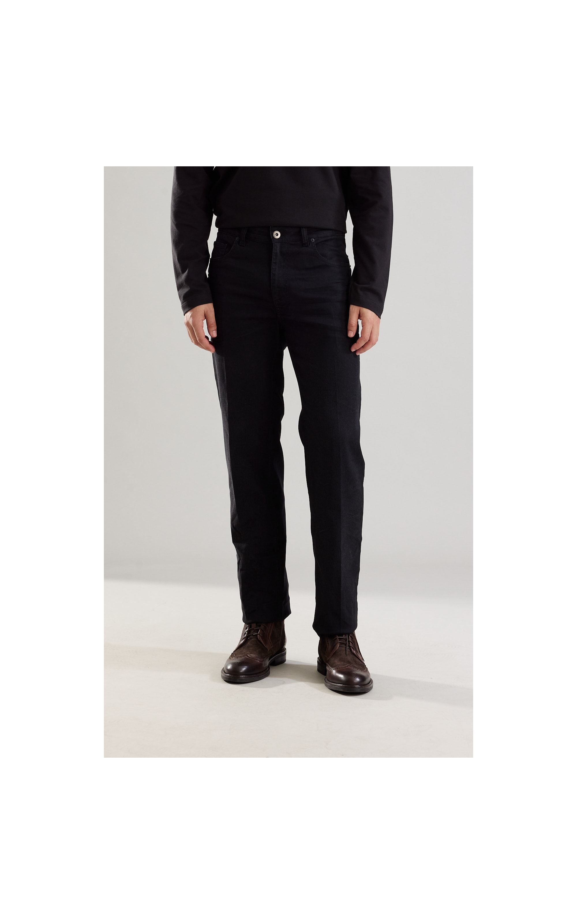Calça Sprouting Black Elastic Tradiciona 2122-Lav.Resina Total+sto