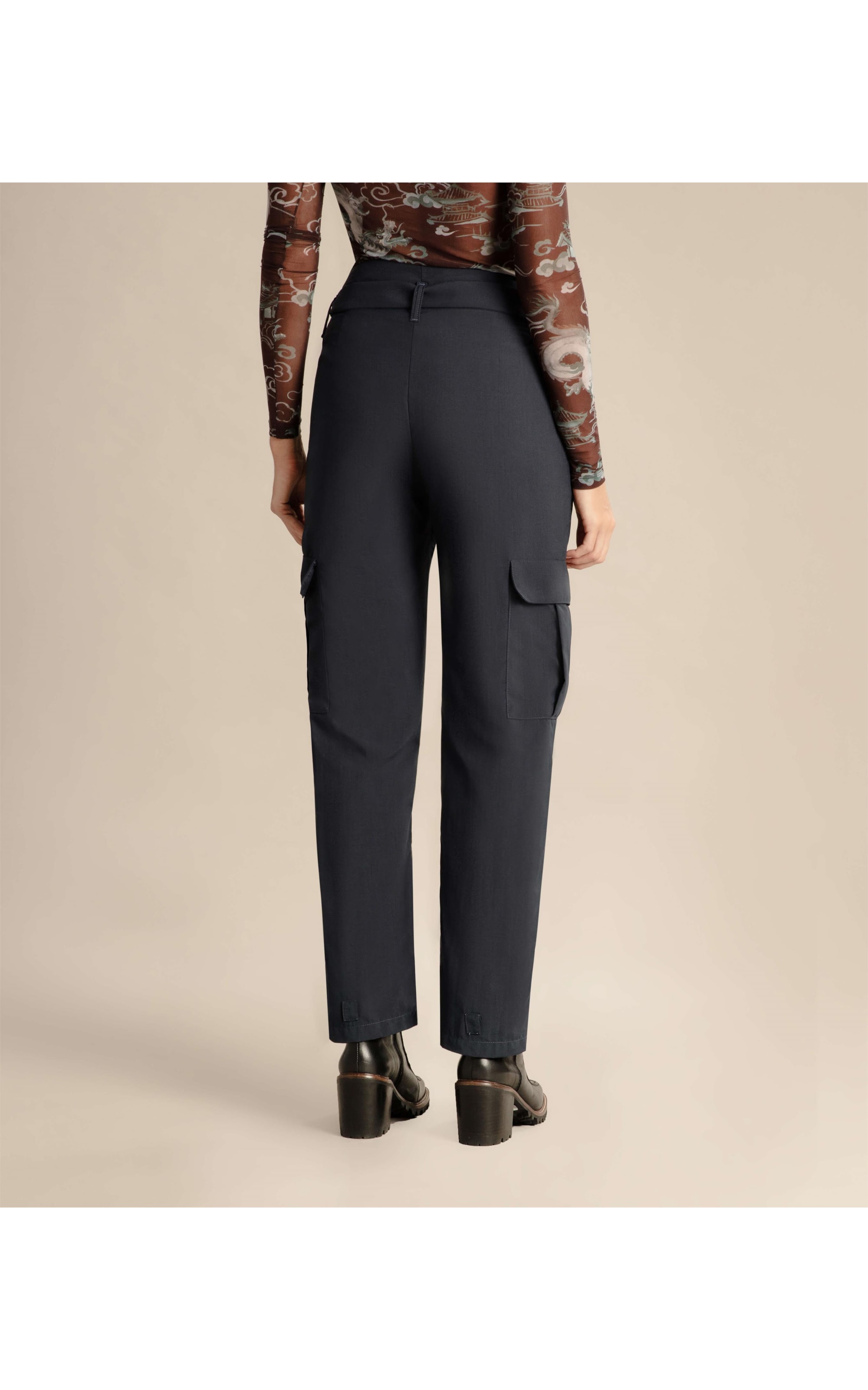 Calça Tech Fivelas Dark Navy