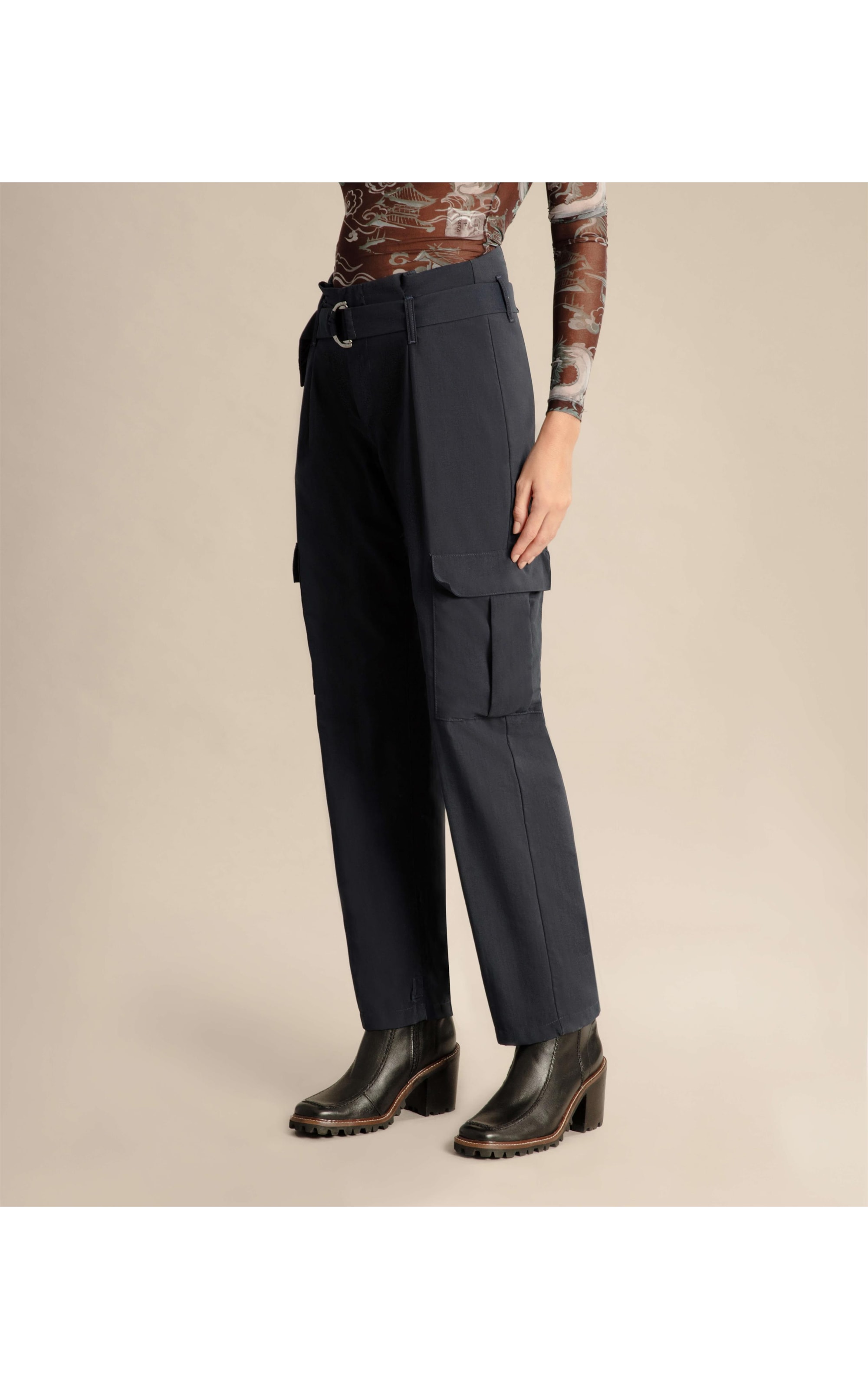Calça Tech Fivelas Dark Navy