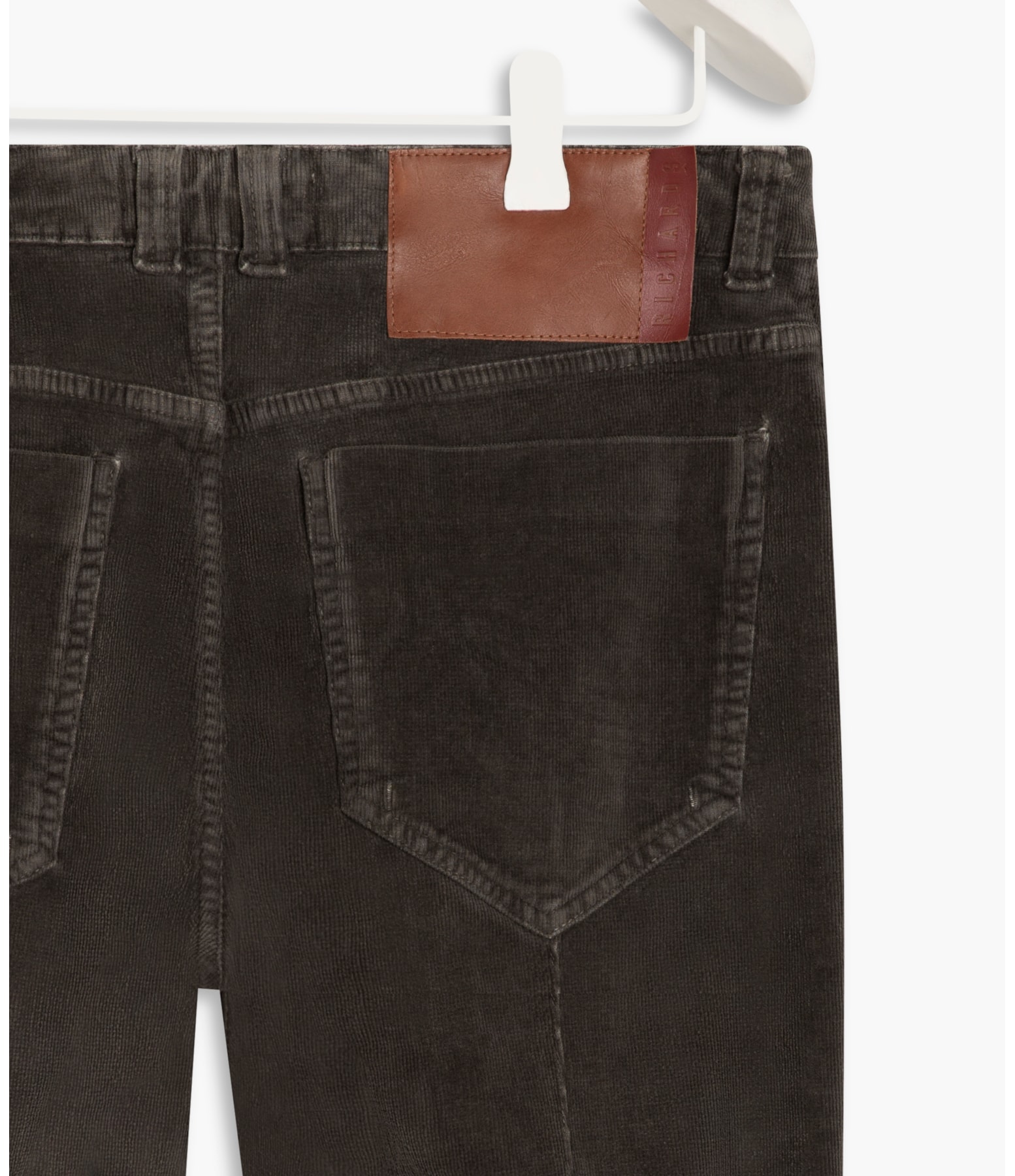 Calça Veludo Five Pckts Charcoal