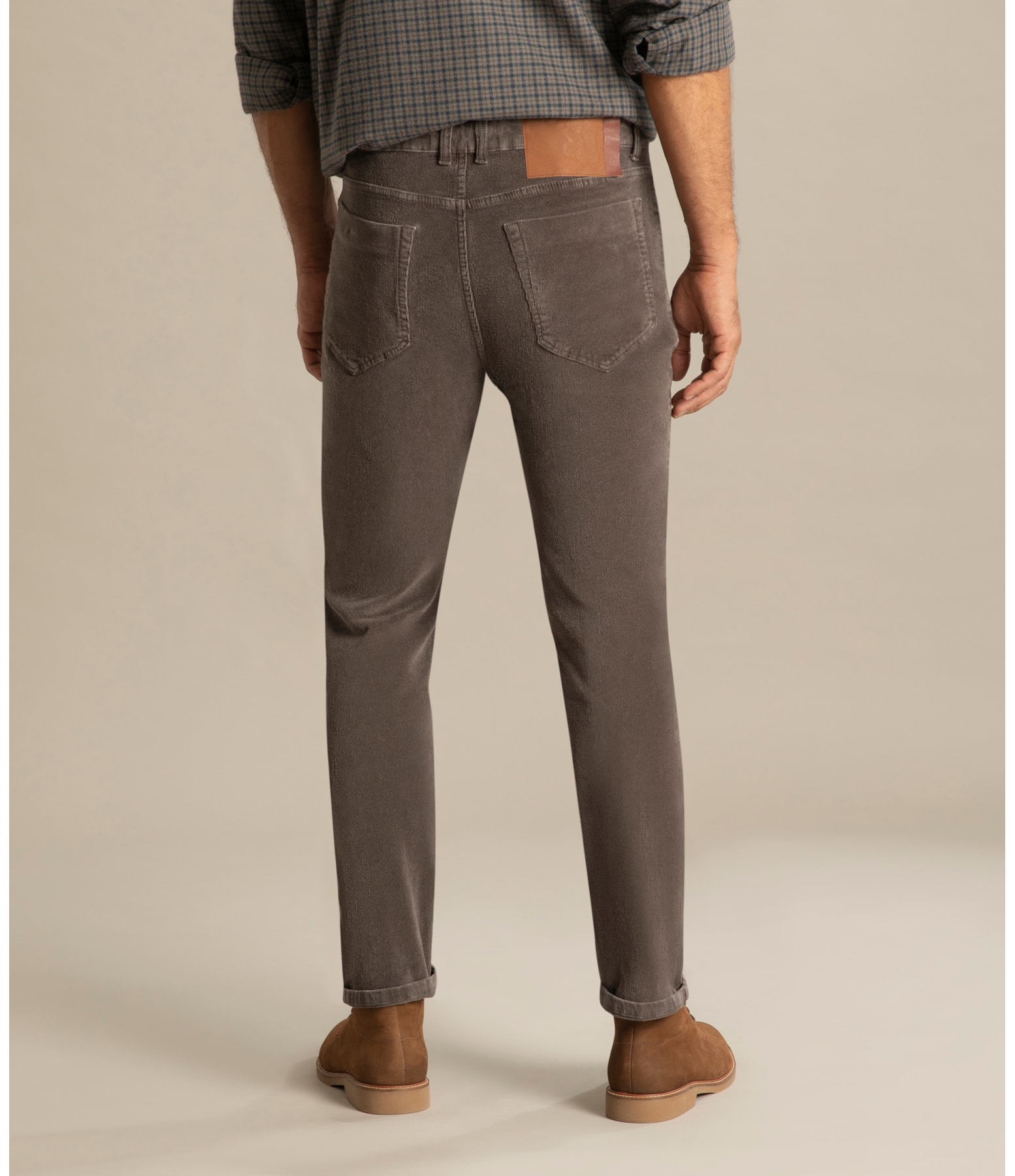 Calça Veludo Five Pckts Charcoal