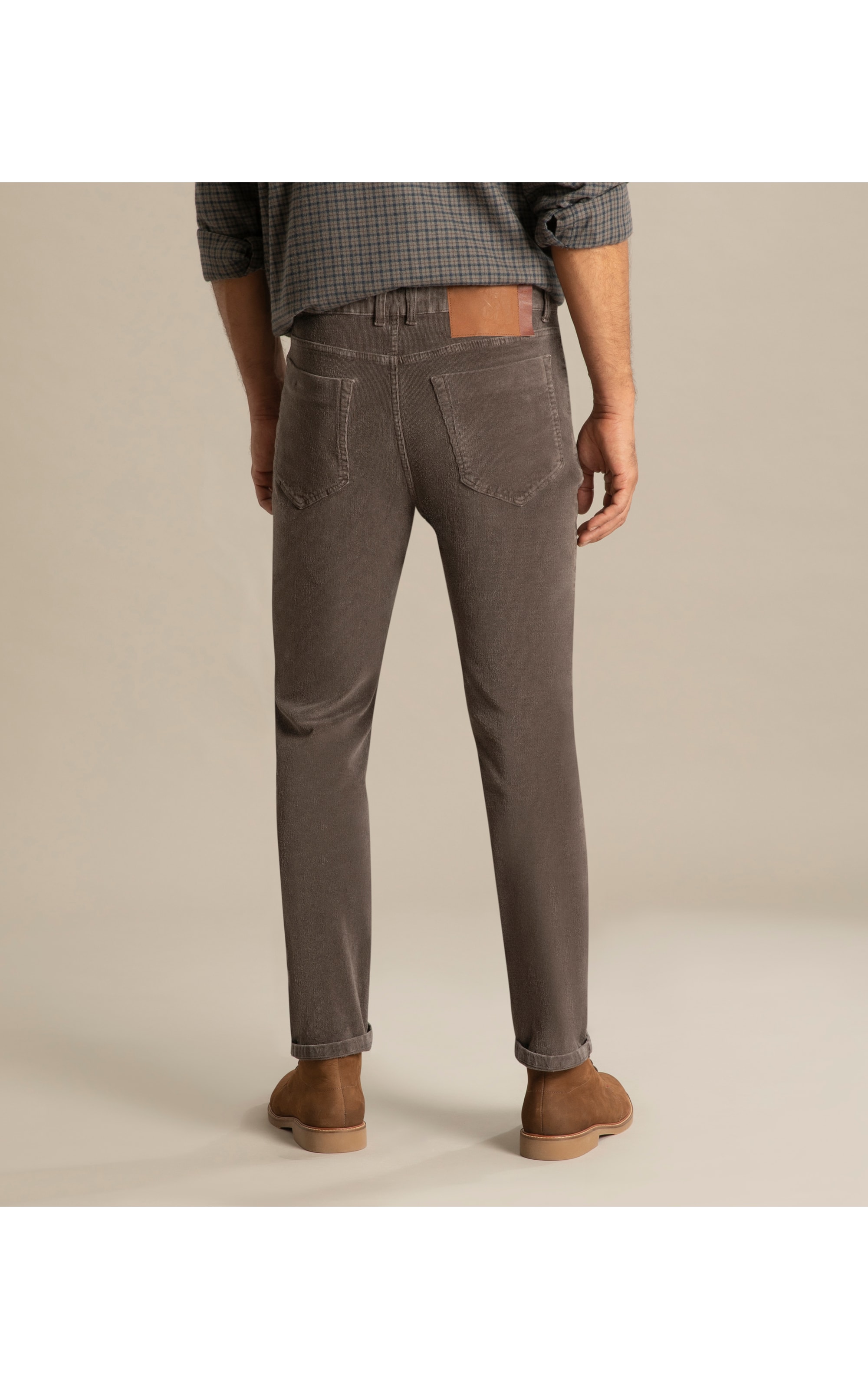 Calça Veludo Five Pckts Charcoal
