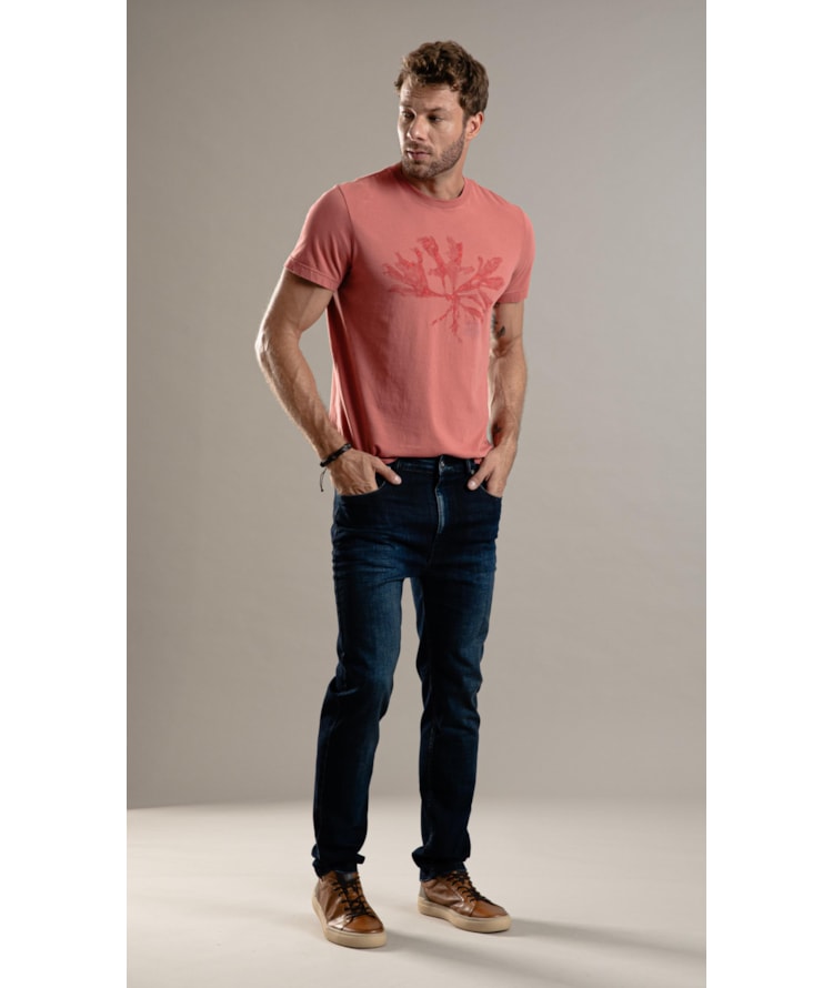 Calça Visco Indigo Elastic Tradicional 5 Lav.Escuro