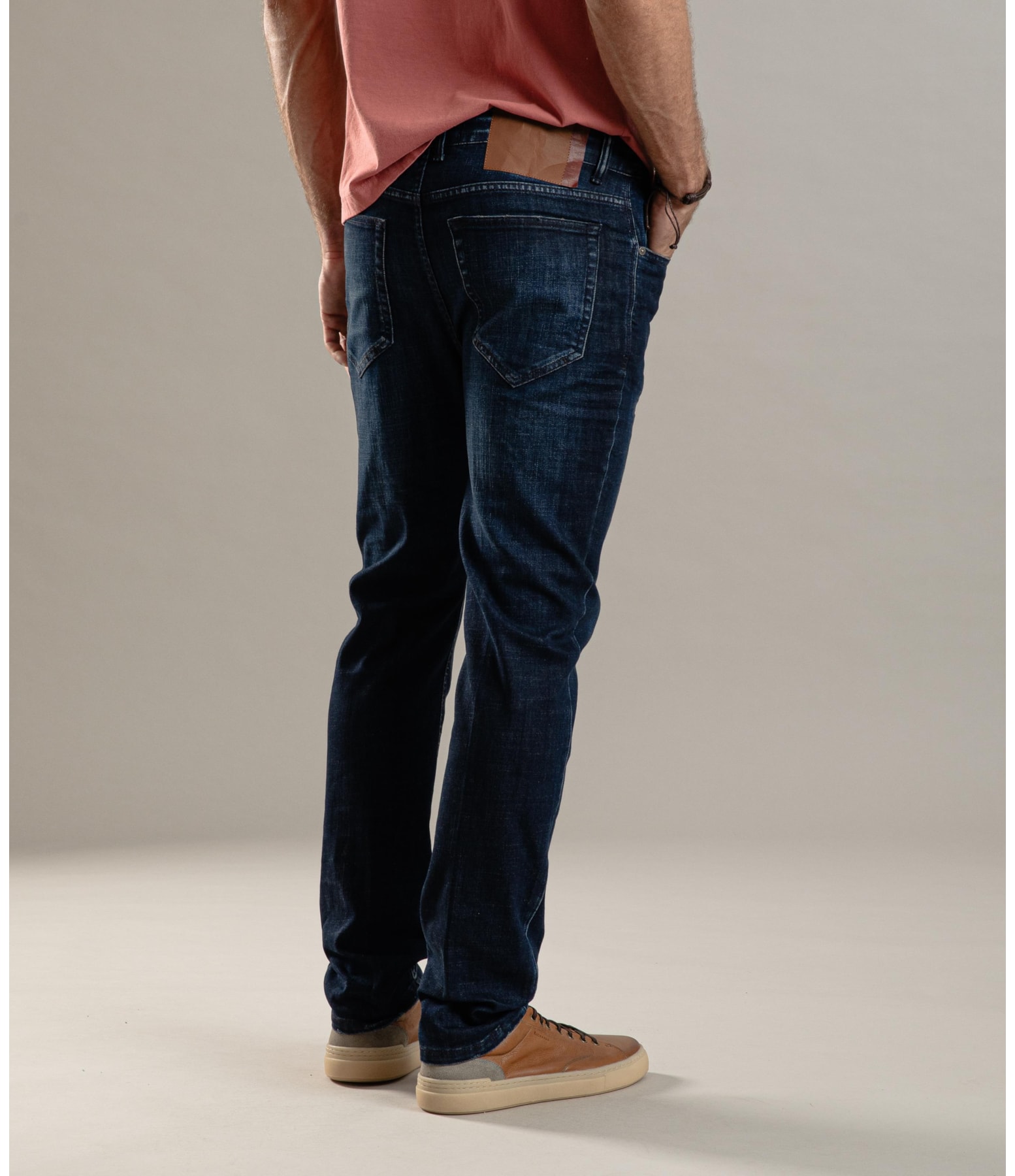 Calça Visco Indigo Elastic Tradicional 5 Lav.Escuro