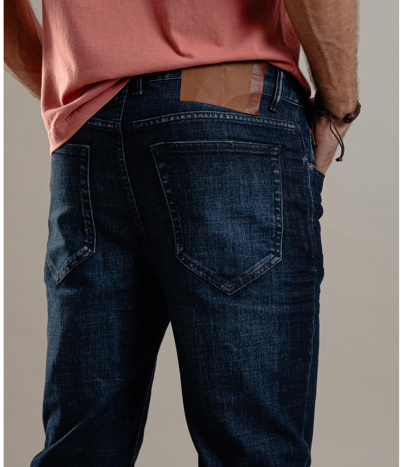 Calça Visco Indigo Elastic Tradicional 5 Lav.Escuro