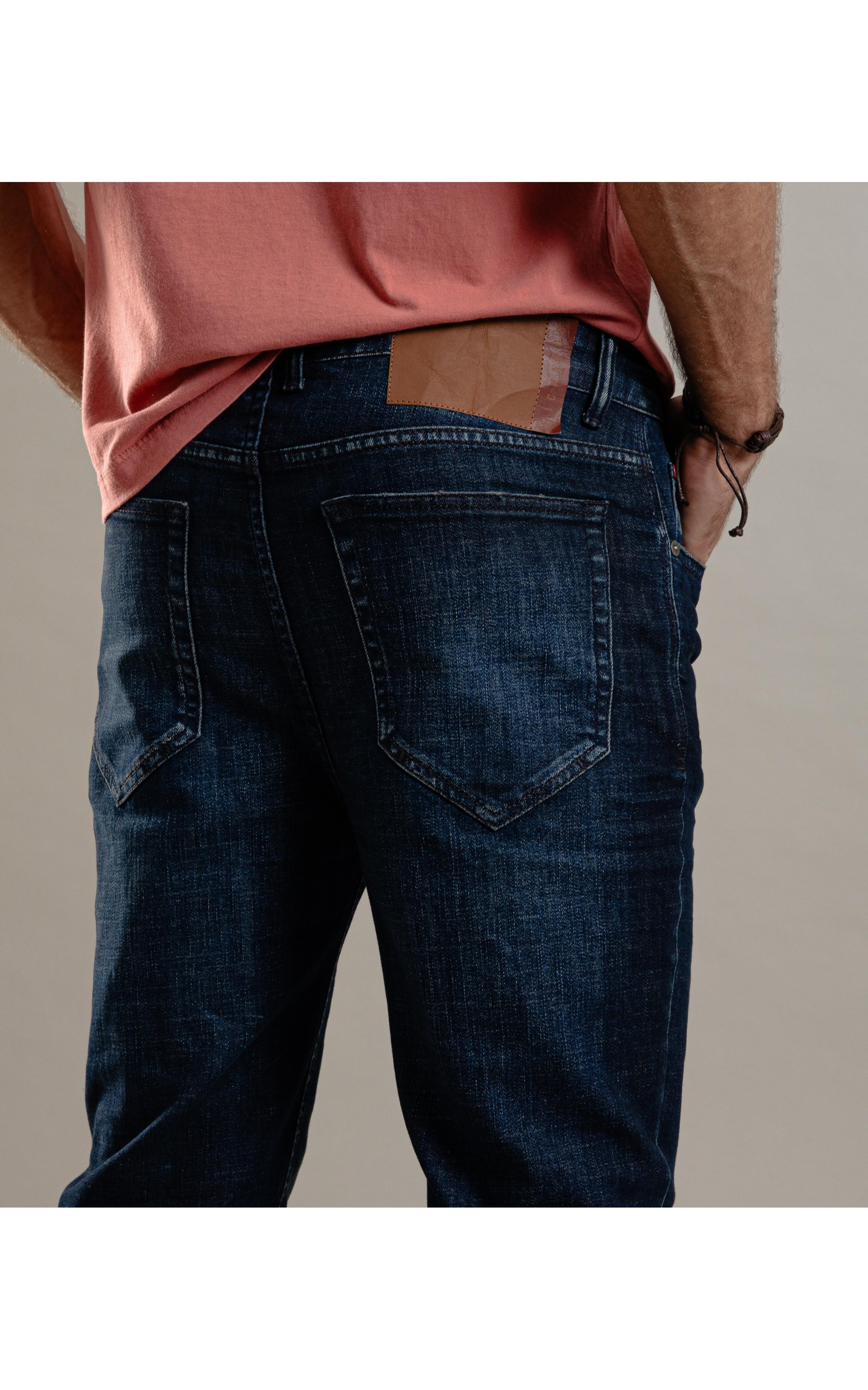 Calça Visco Indigo Elastic Tradicional 5 Lav.Escuro