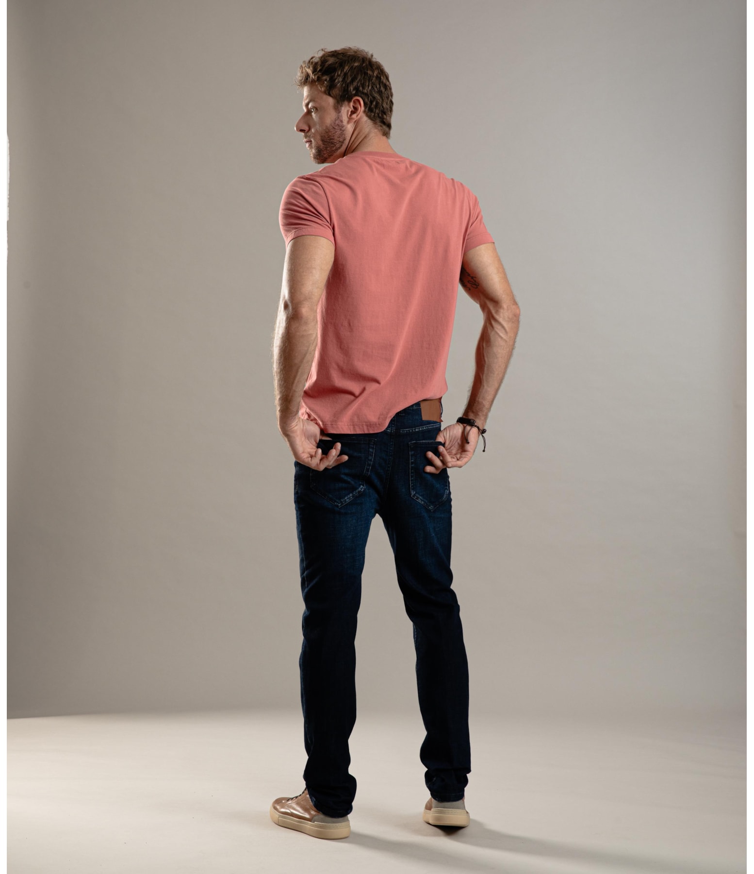 Calça Visco Indigo Elastic Tradicional 5 Lav.Escuro