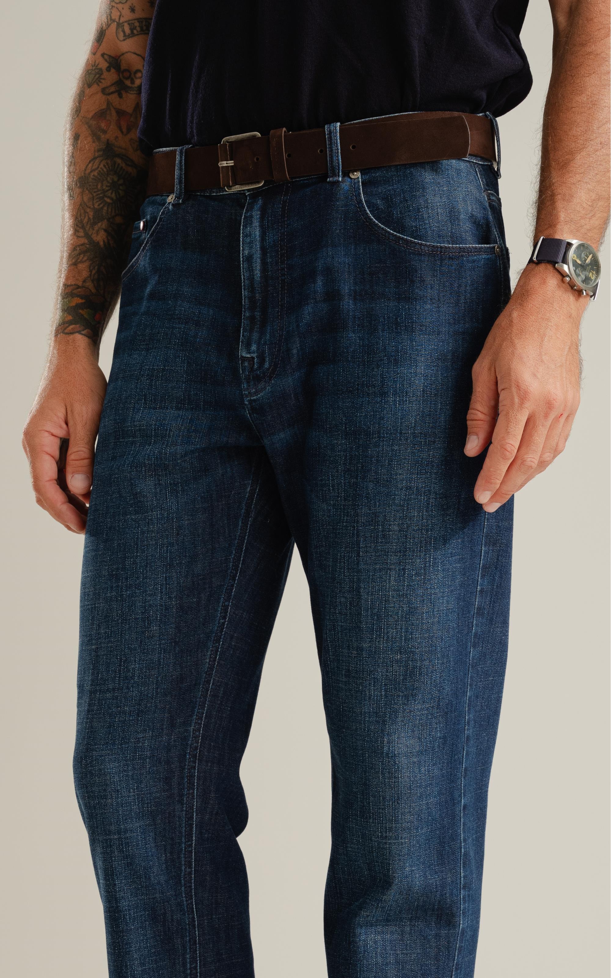 Calça Visco Indigo Escuro C/ Stone
