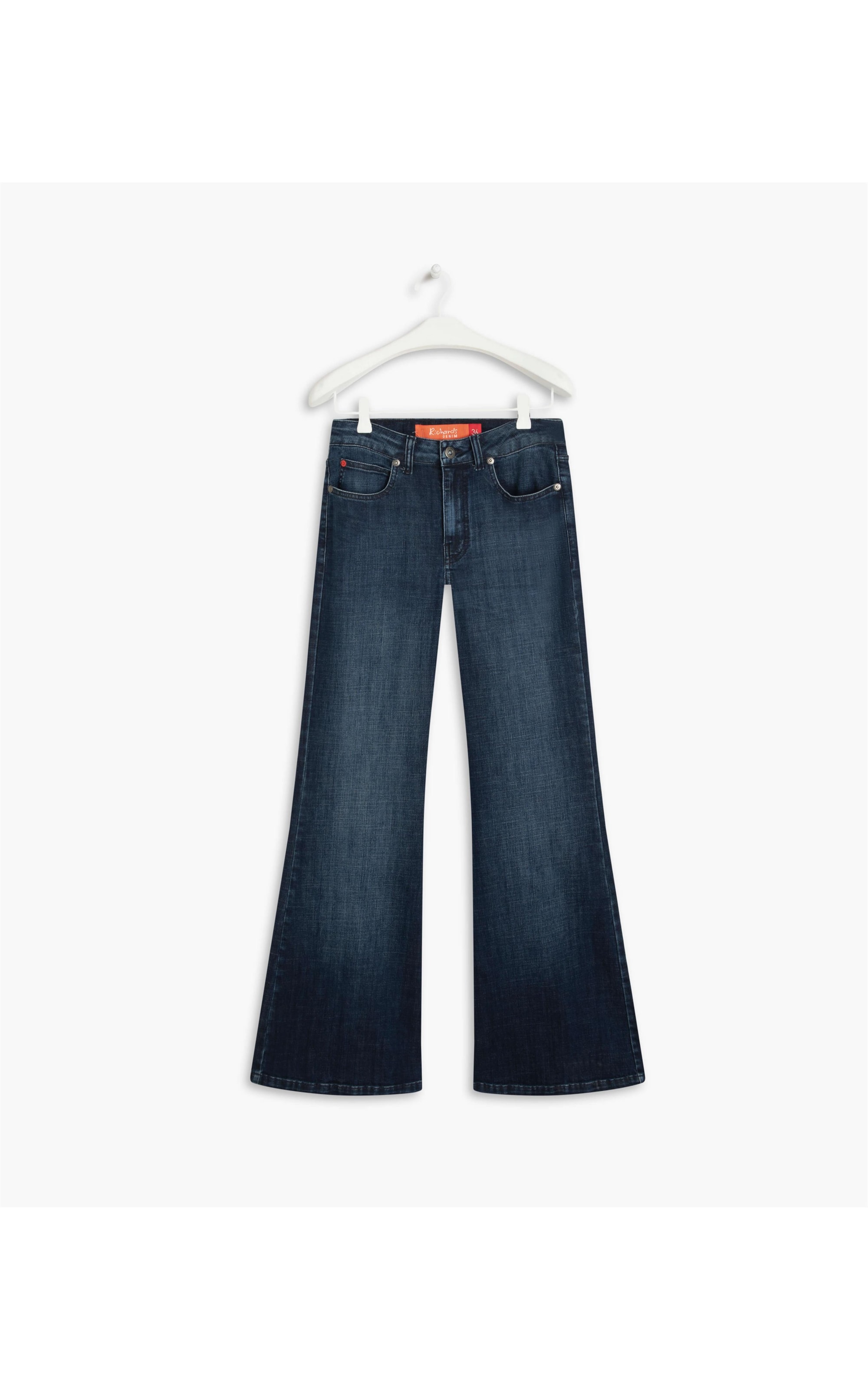 Calça Visco Indigo Flare Stella Lav. Escuro
