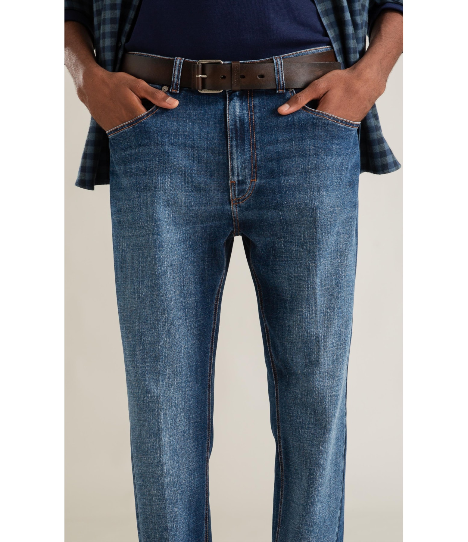 Calça Visco Indigo Lav. Médio C/ Sky