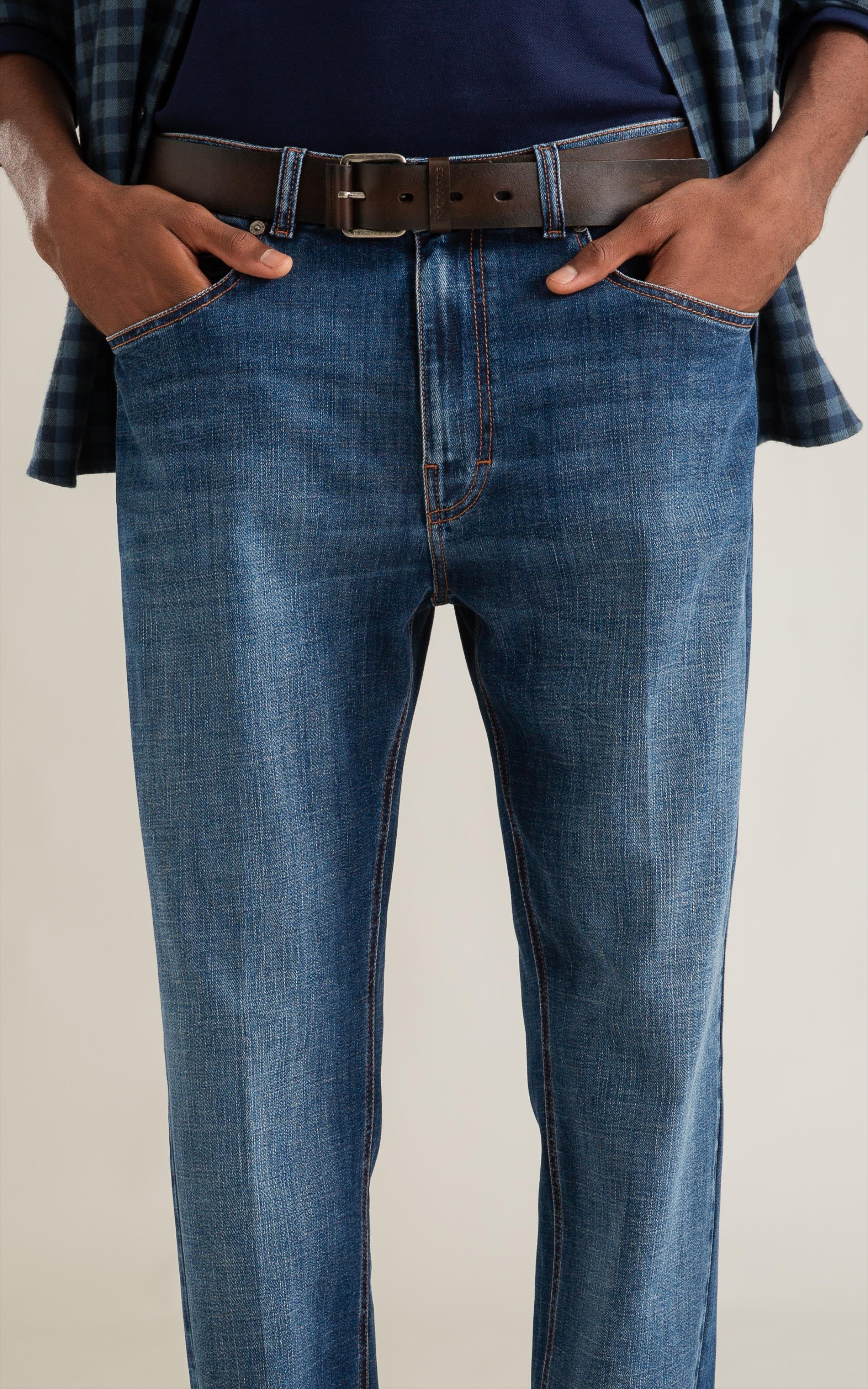 Calça Visco Indigo Lav. Médio C/ Sky