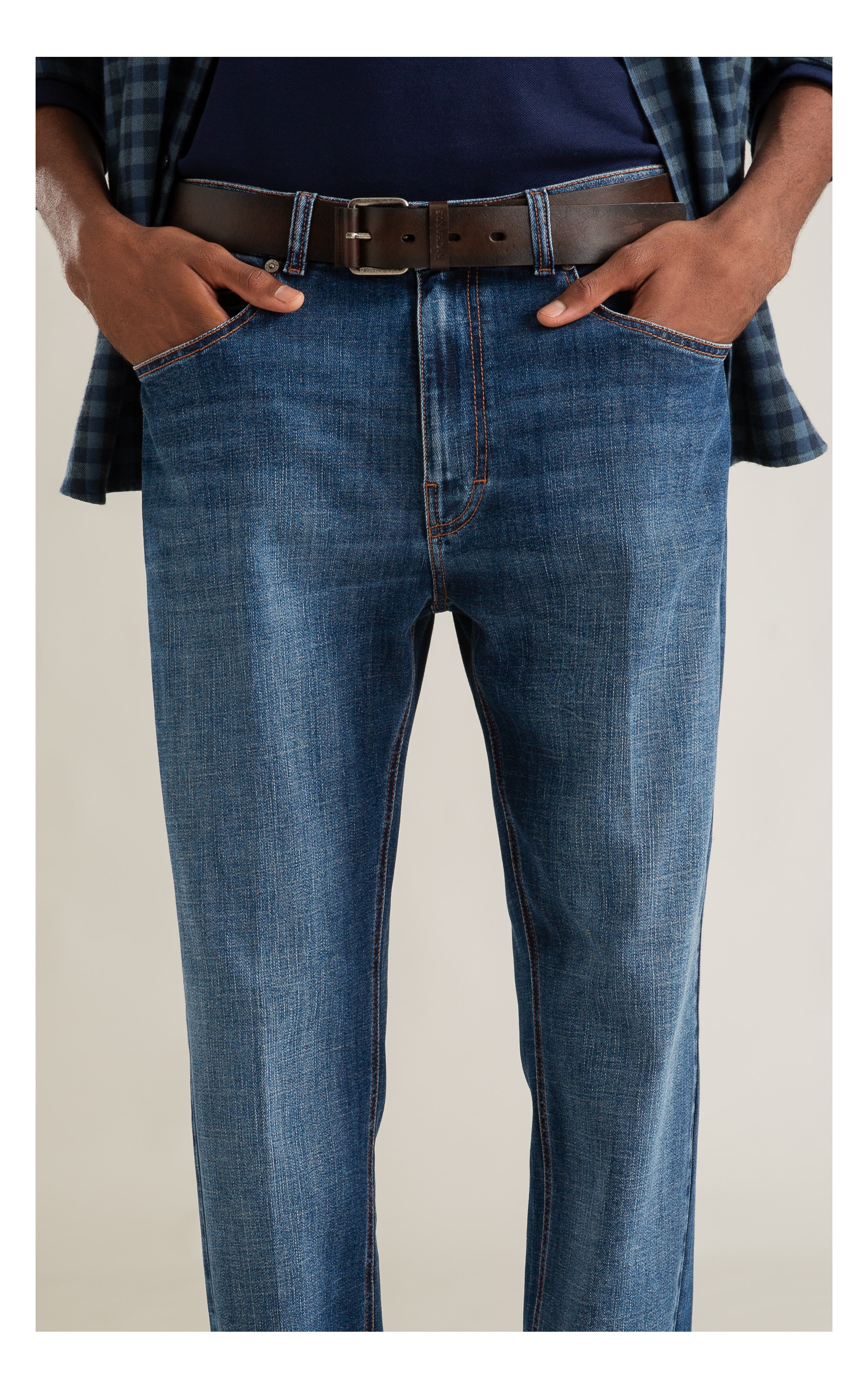 Calça Visco Indigo Lav. Médio C/ Sky