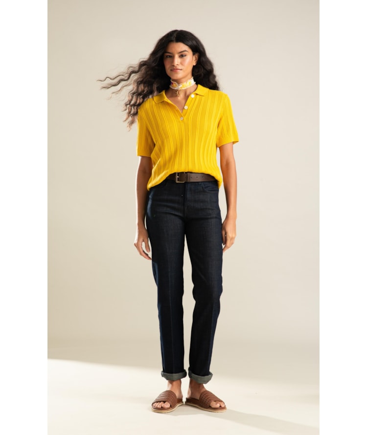 Calça Visco Indigo Reta Luma Lav. 36 - Amaciado C/ Resina