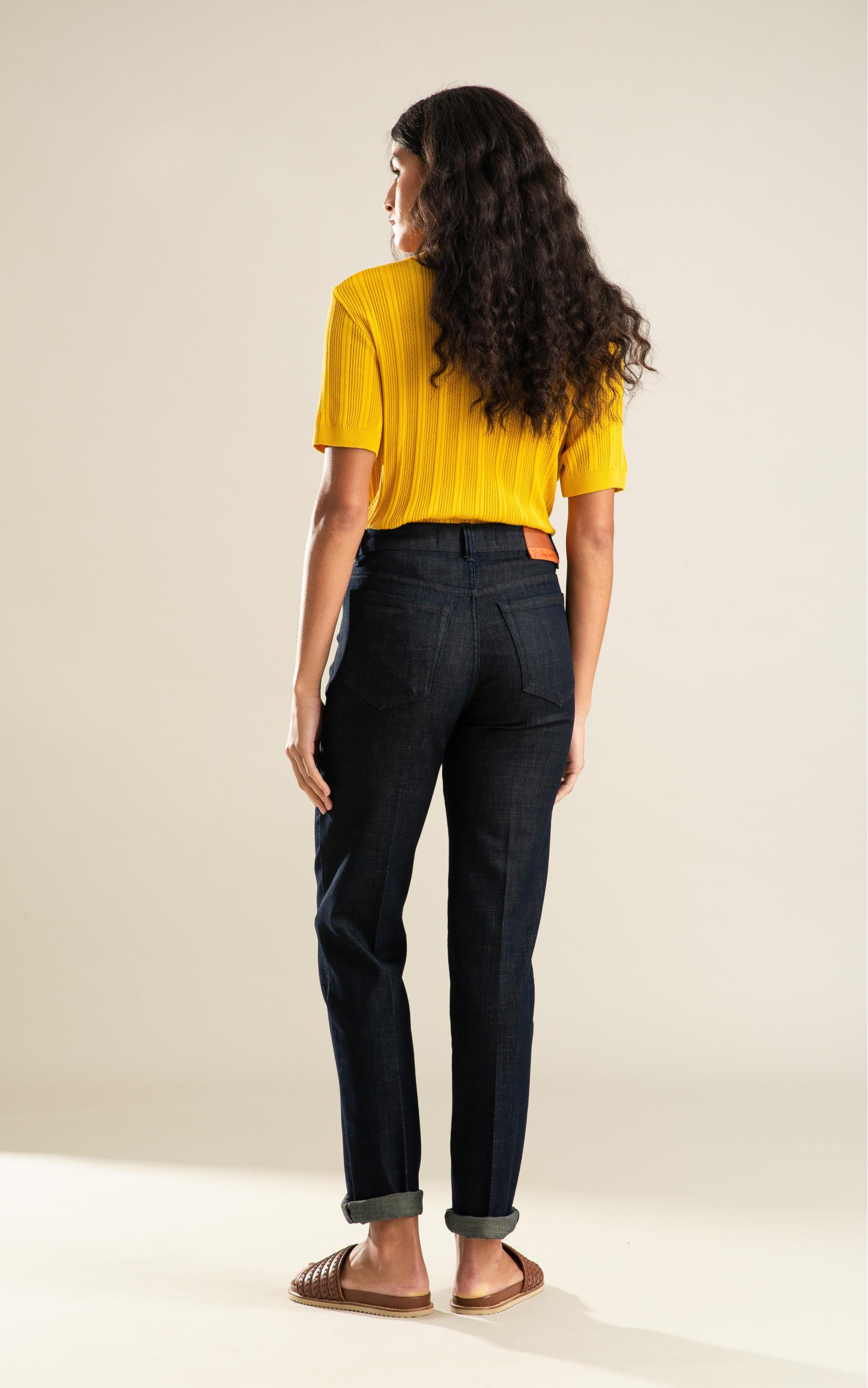 Calça Visco Indigo Reta Luma Lav. 36 - Amaciado C/ Resina