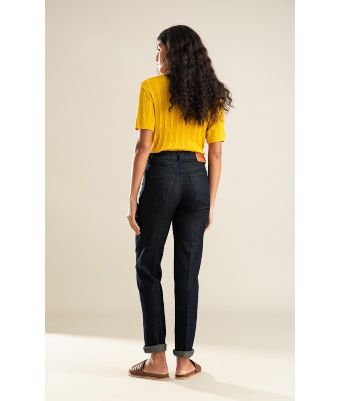 Calça Visco Indigo Reta Luma Lav. 36 - Amaciado C/ Resina