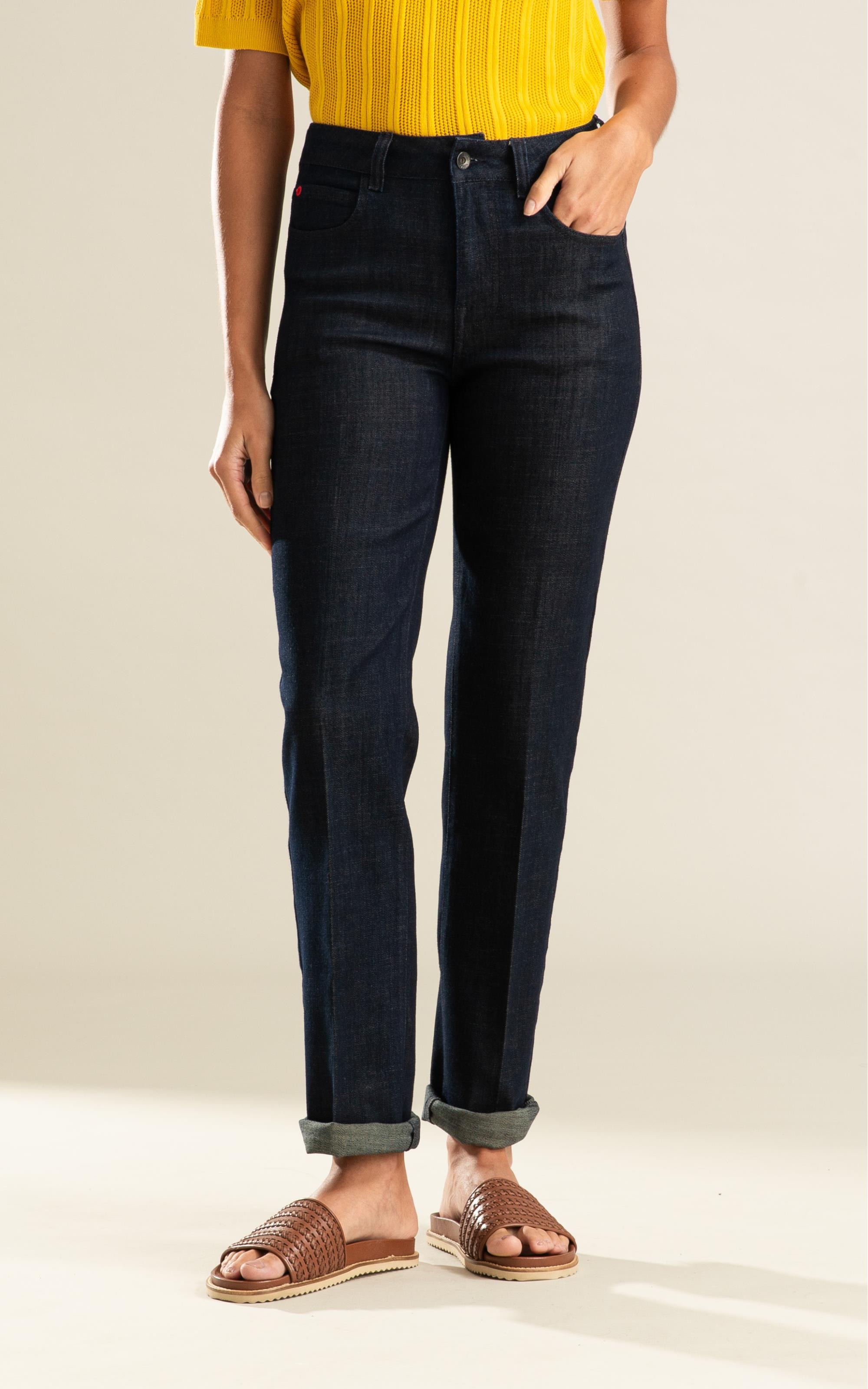 Calça Visco Indigo Reta Luma Lav. 36 - Amaciado C/ Resina