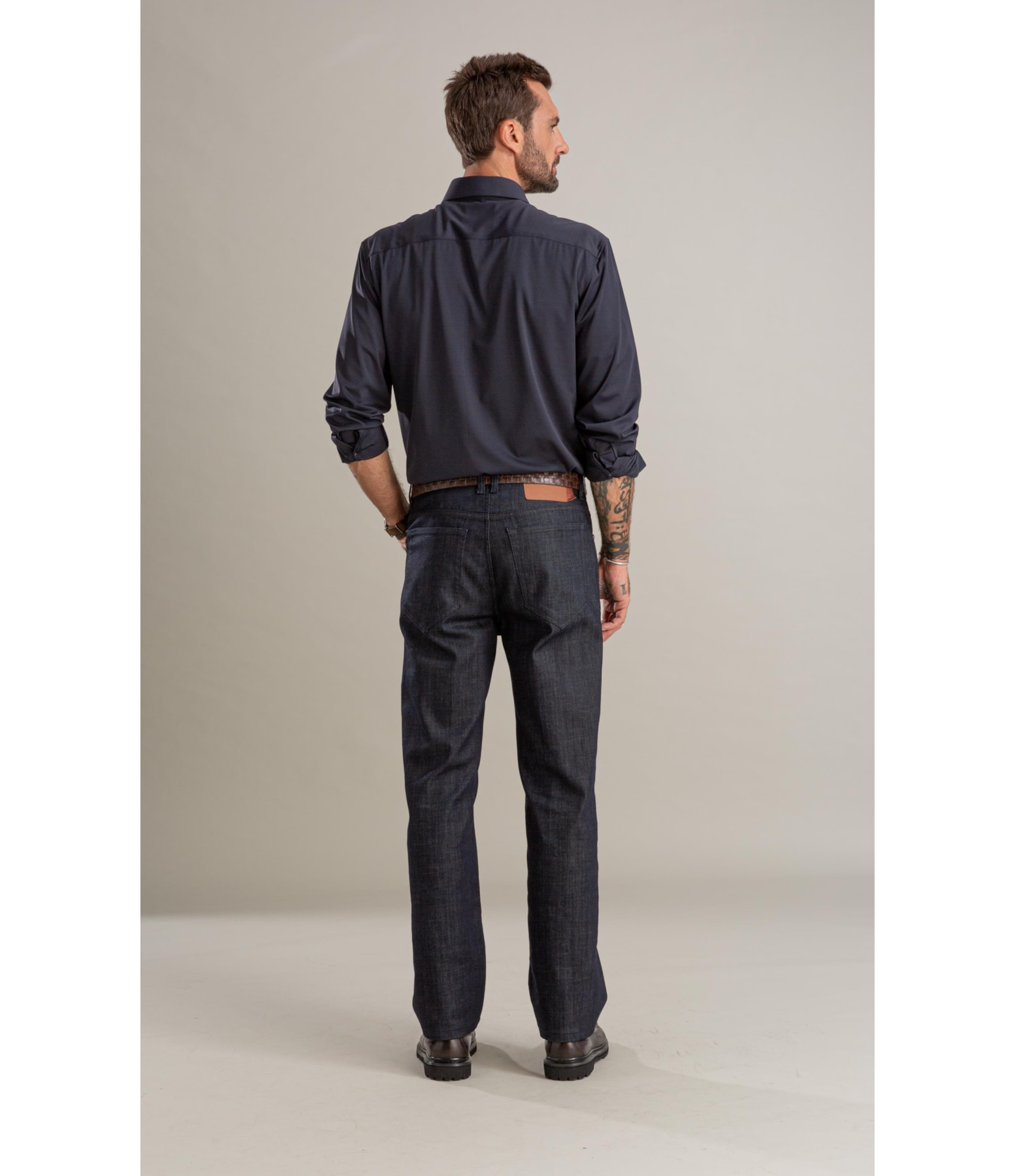 Calça Visco Indigo Tradicional Five Pockets Lav.Amaciado C/ Resina