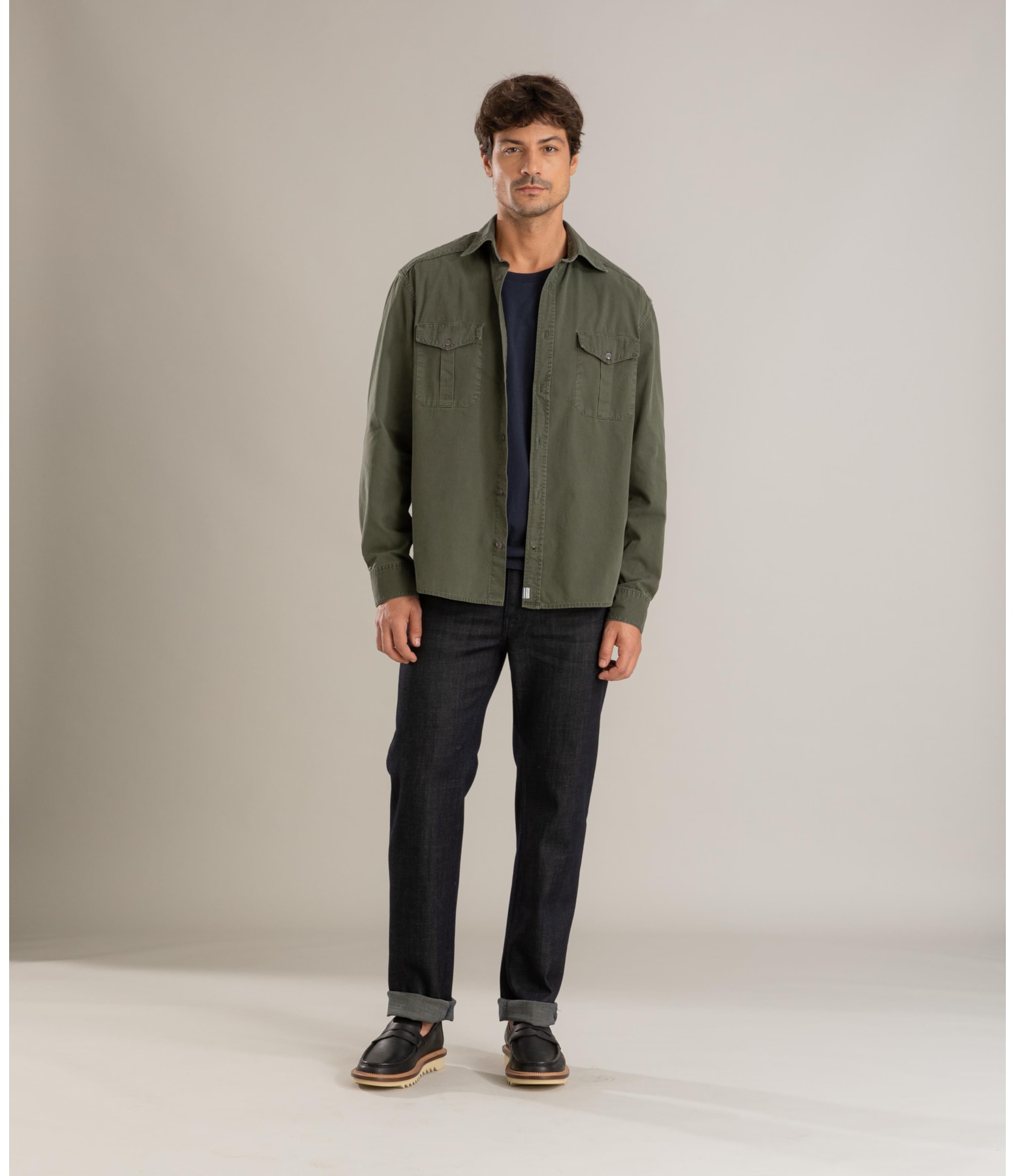 Calça Visco Indigo Tradicional Five Pockets Lav.Amaciado C/ Resina