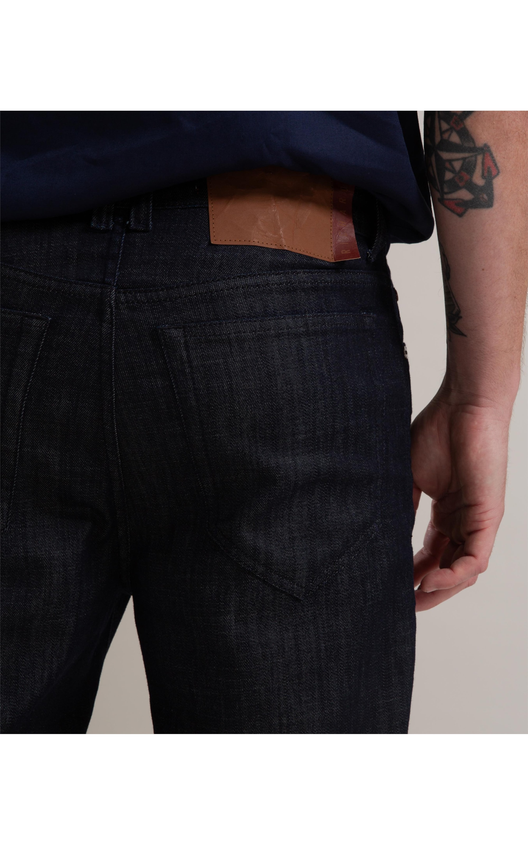 Calça Visco Indigo Tradicional Five Pockets Rchl237-Lav.Amaciado+resi
