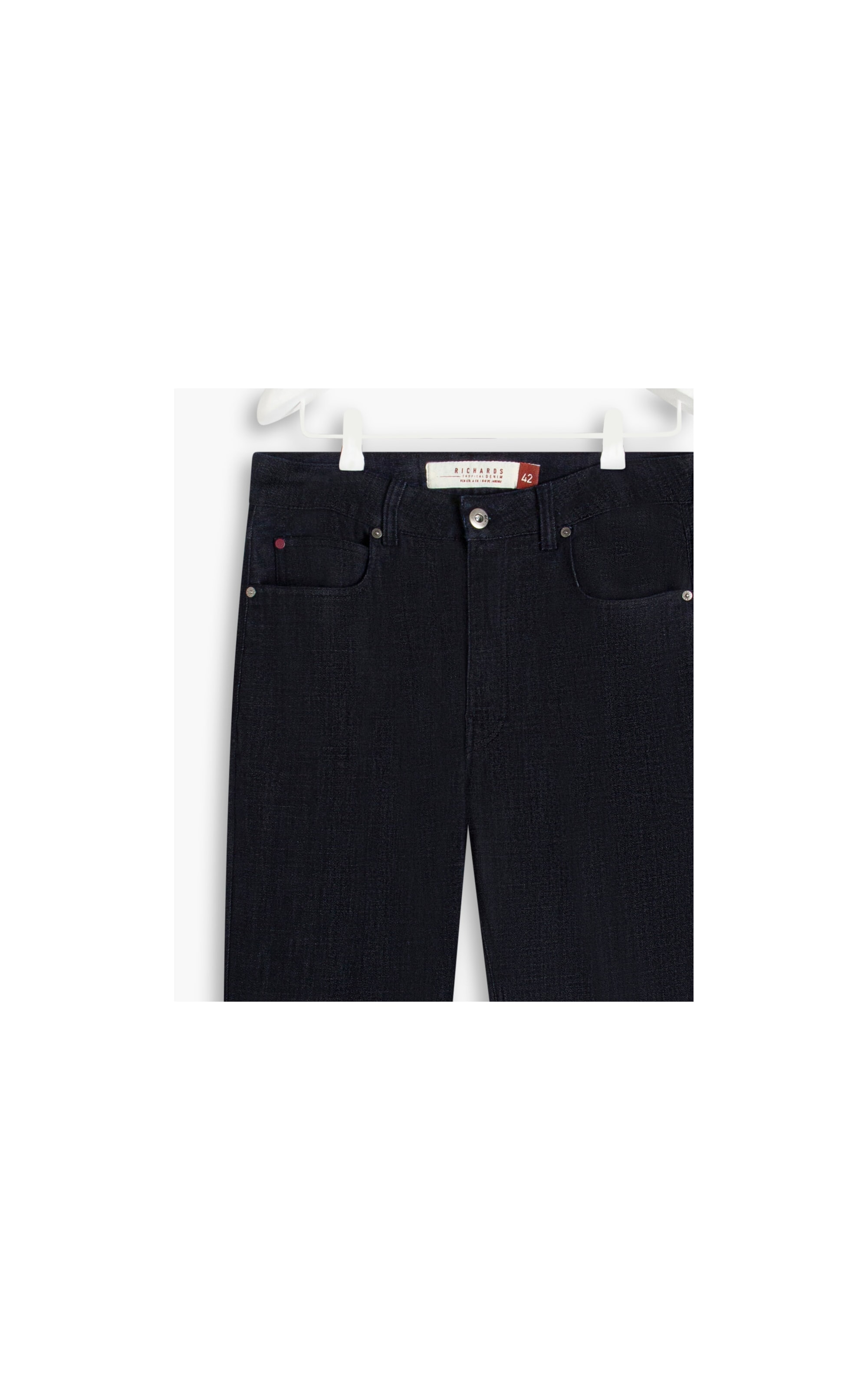 Calça Visco Indigo Tradicional Five Pockets Rchl237-Lav.Amaciado+resi