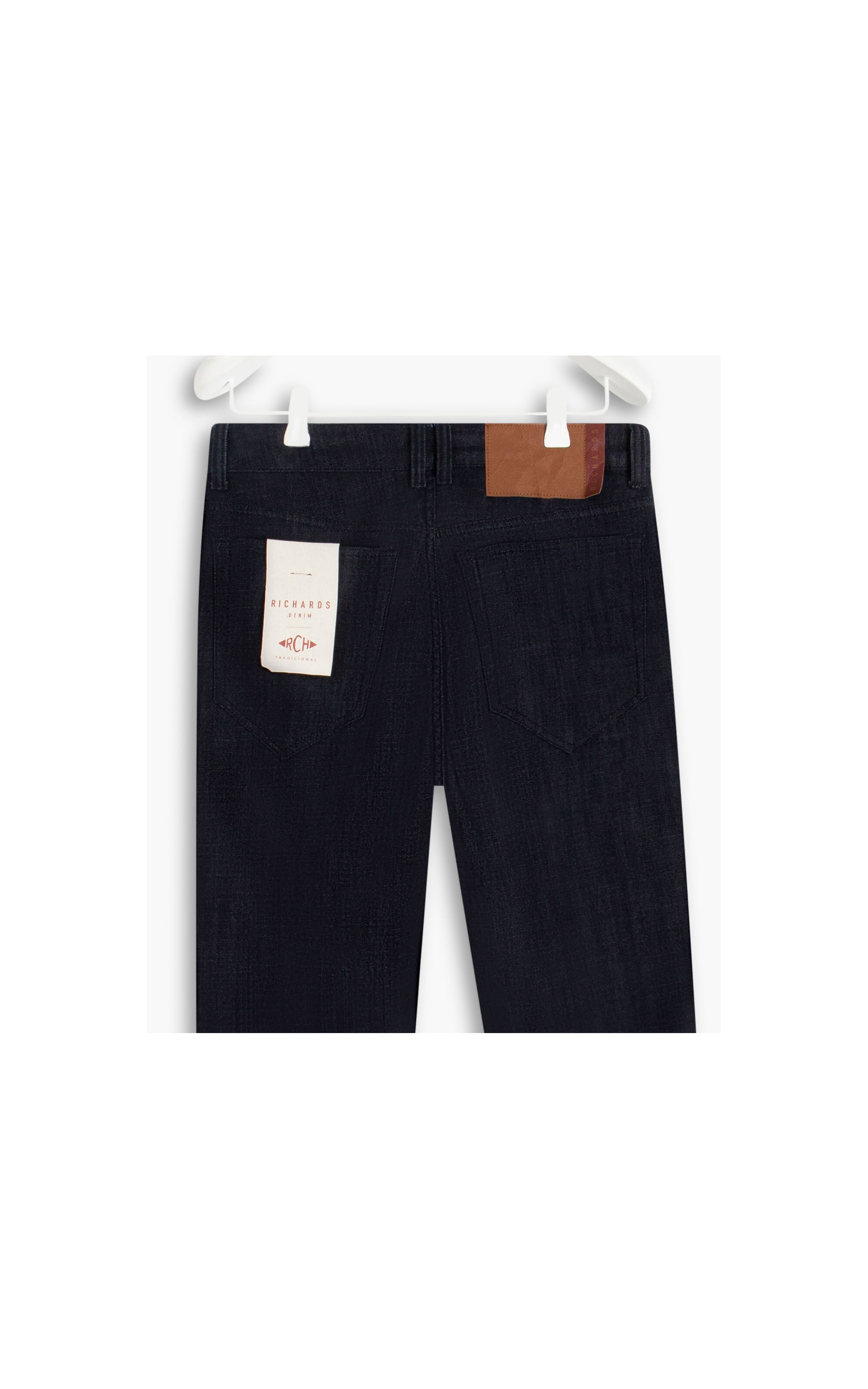 Calça Visco Indigo Tradicional Five Pockets Rchl237-Lav.Amaciado+resi