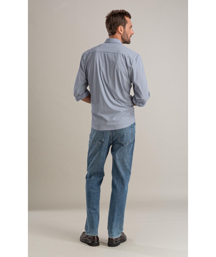 Calça Visco Indigo Tradicional Matheus 2163-Lav.Claro C/ Luva