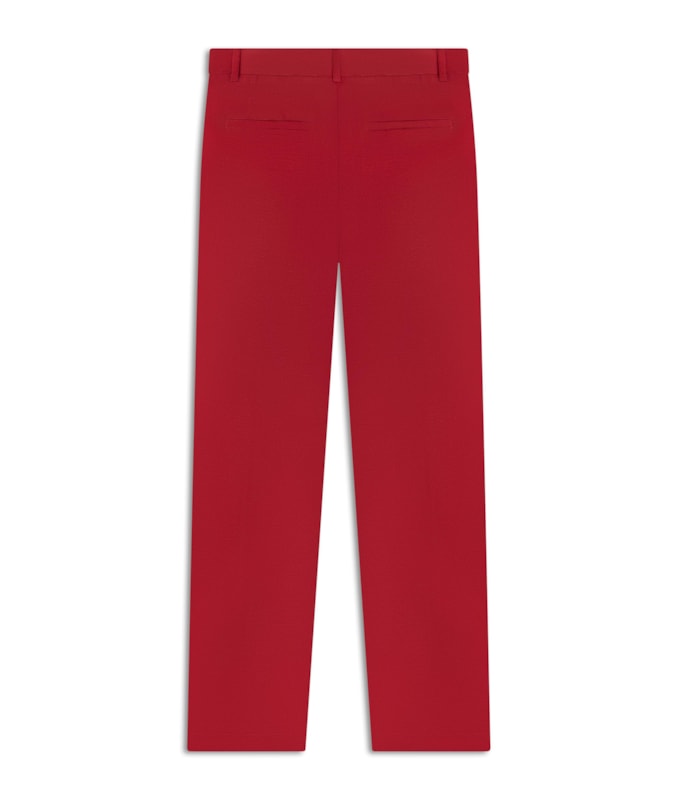 Calca Vita Basic Fit Linho Blend Cereja