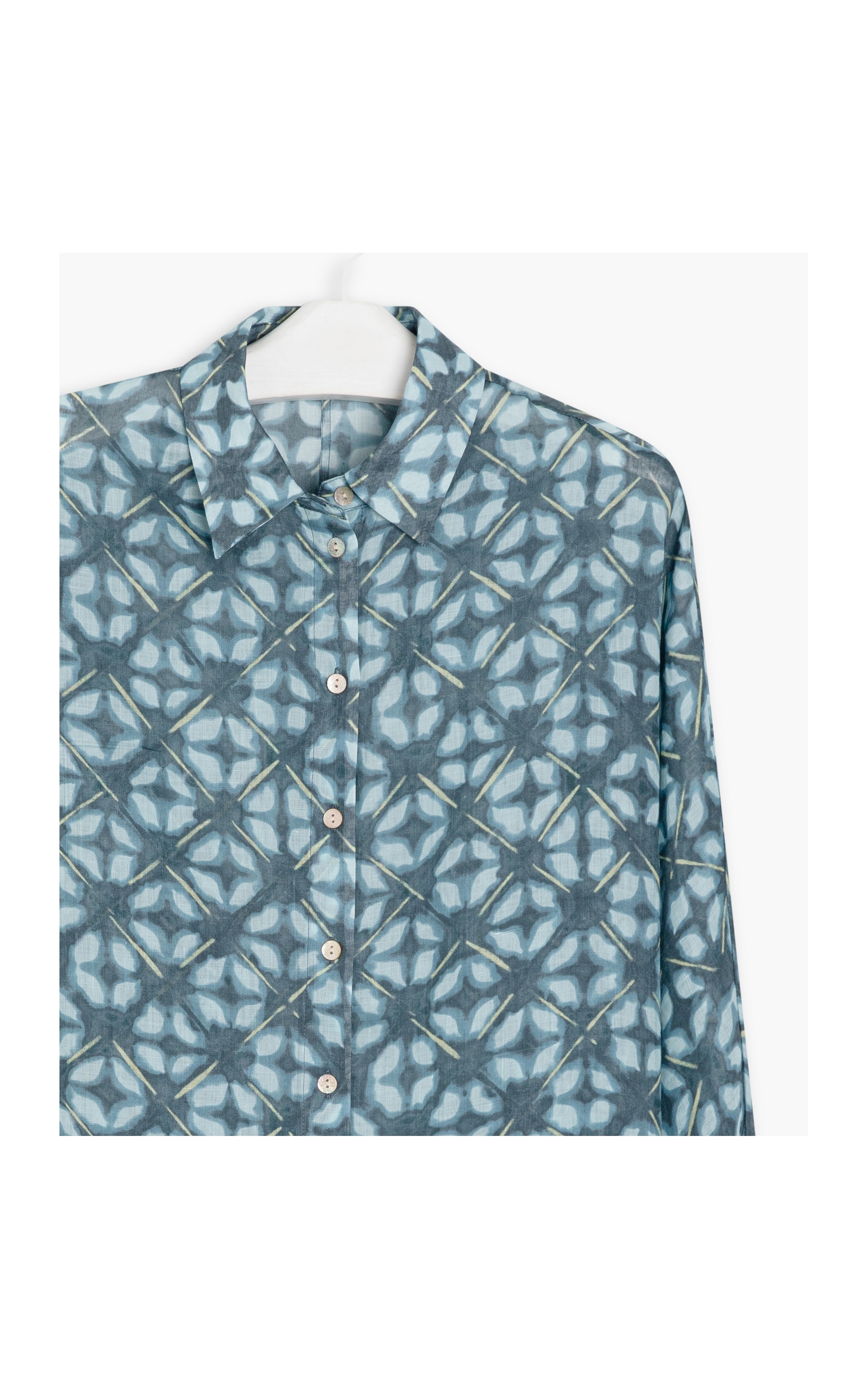 Camisa Akira Shibori Verde