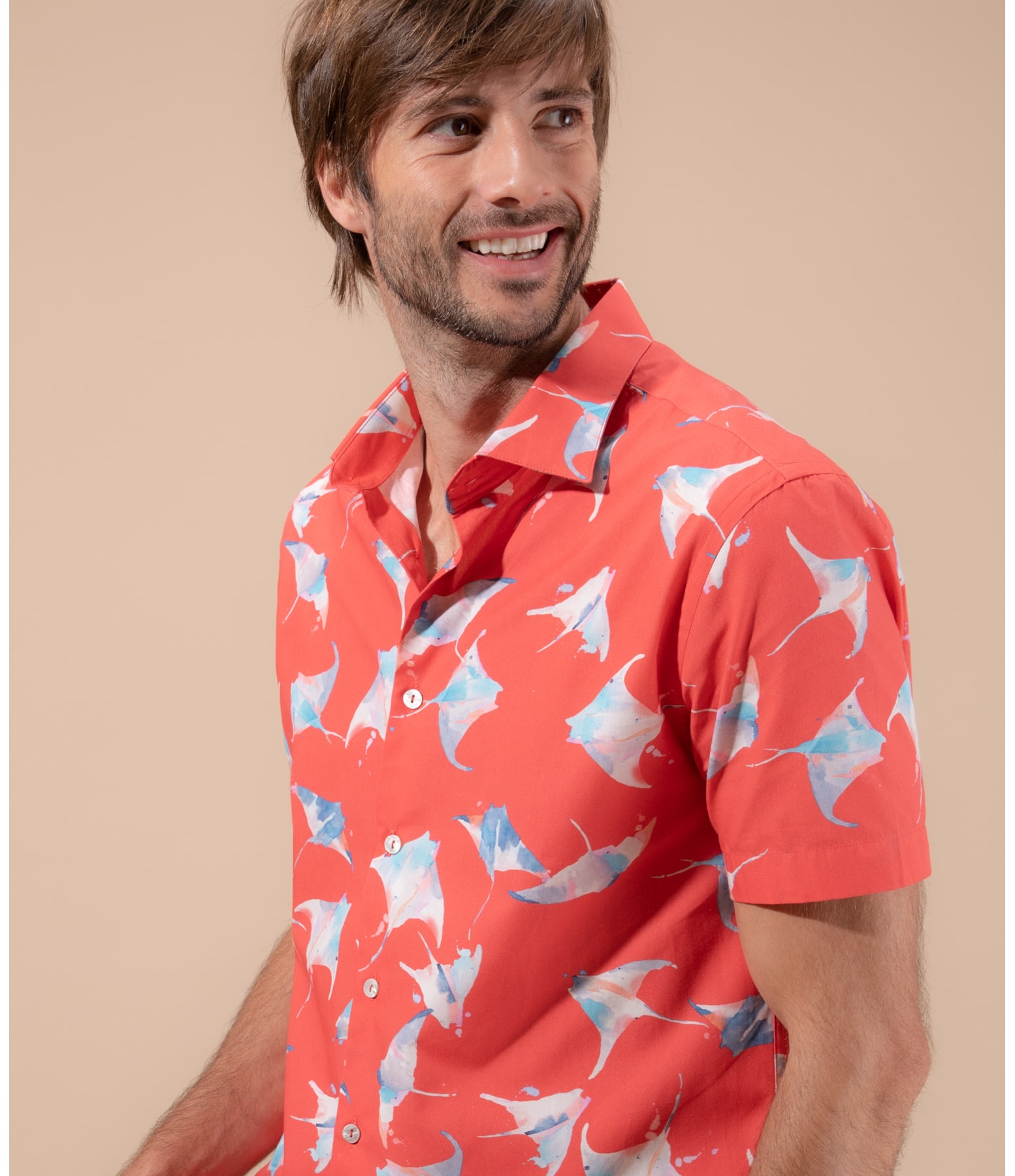 Camisa Algodão Estampada Arraia Mc Melancia