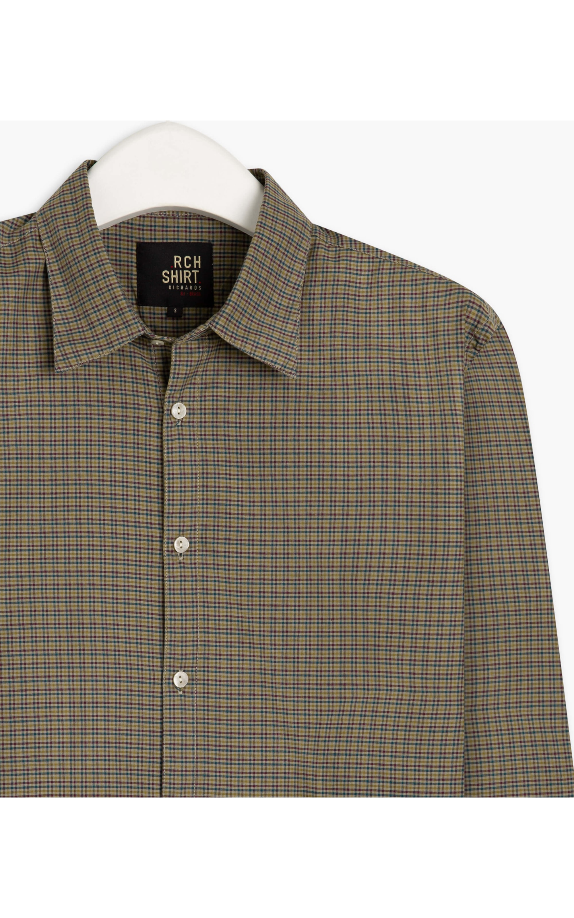 Camisa Algodão Xadrez Charlie Bd Ml Tabaco