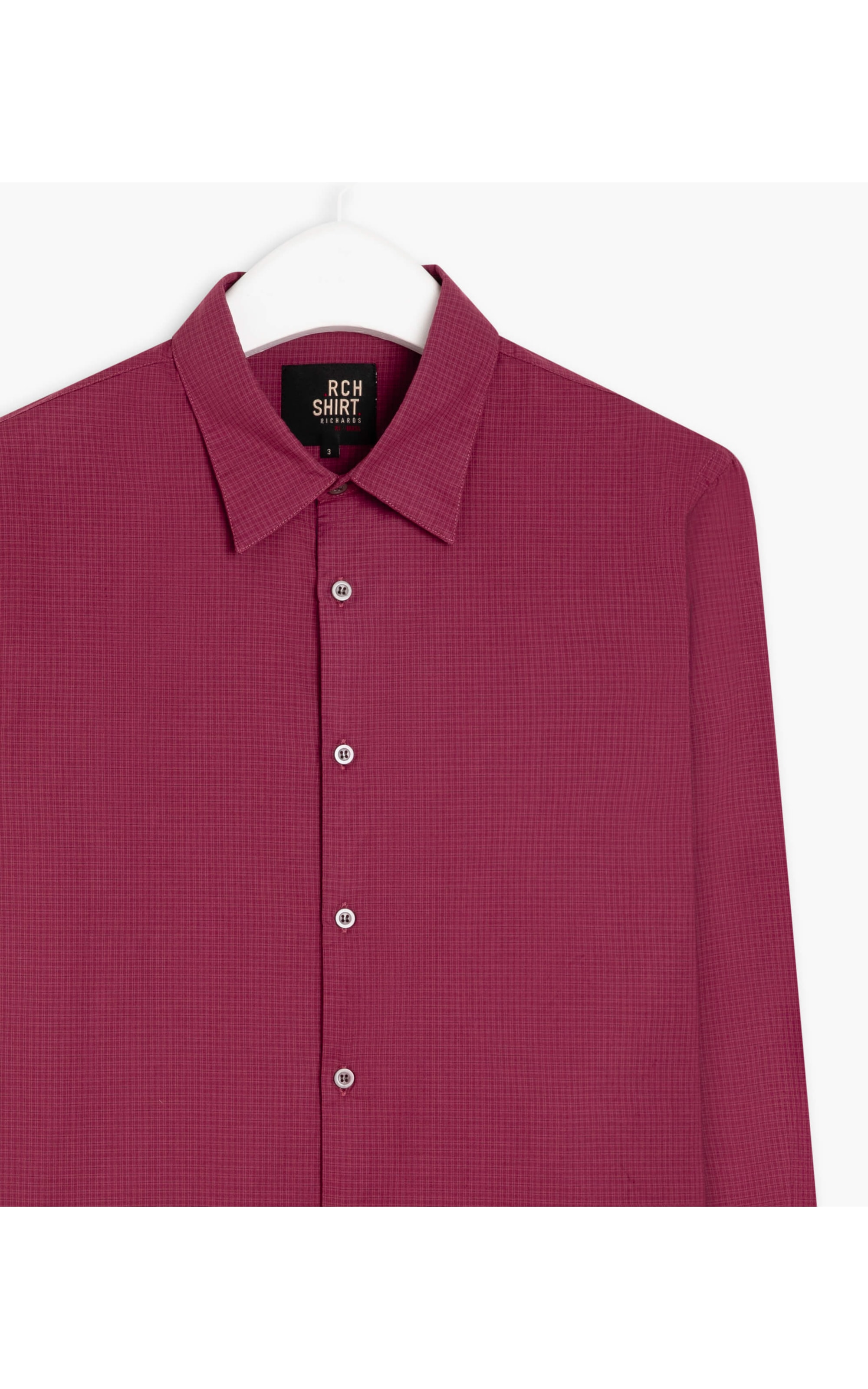 Camisa Algodão Xadrez Nick Ml Bordeaux