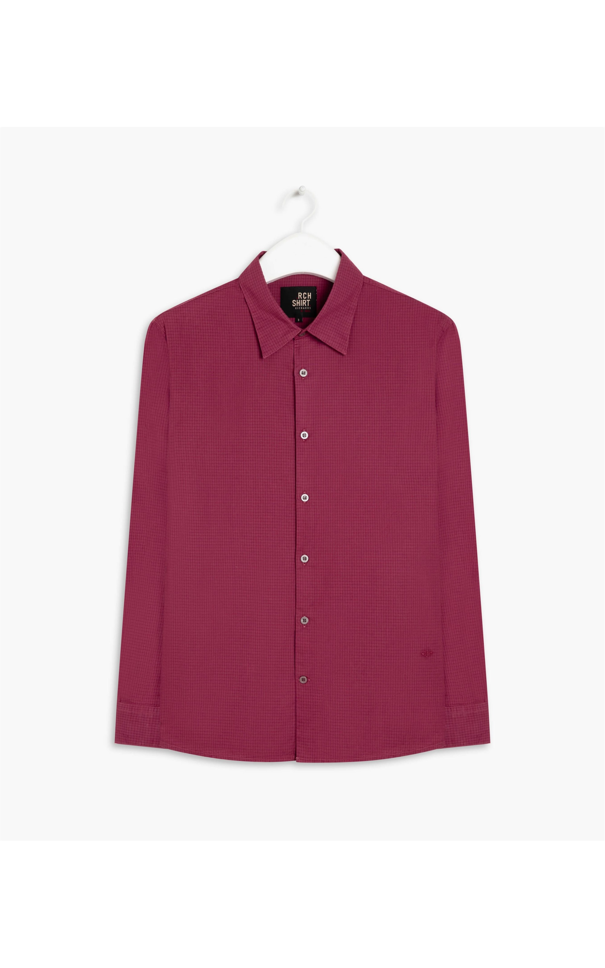 Camisa Algodão Xadrez Nick Ml Bordeaux