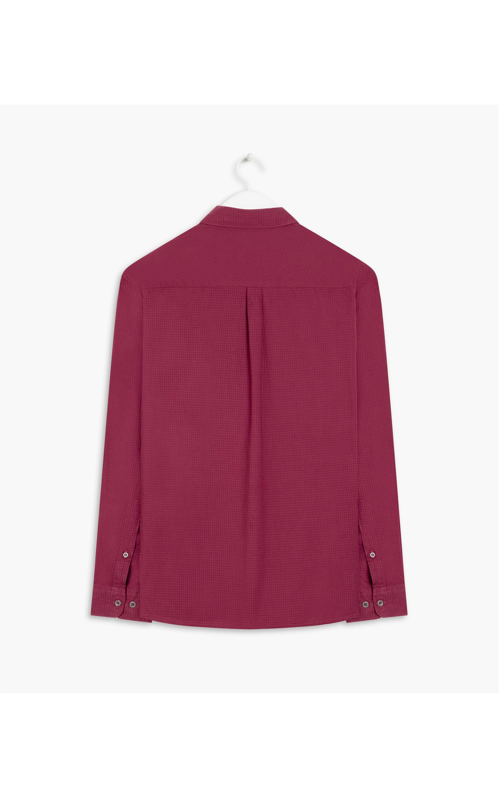 Camisa Algodão Xadrez Nick Ml Bordeaux