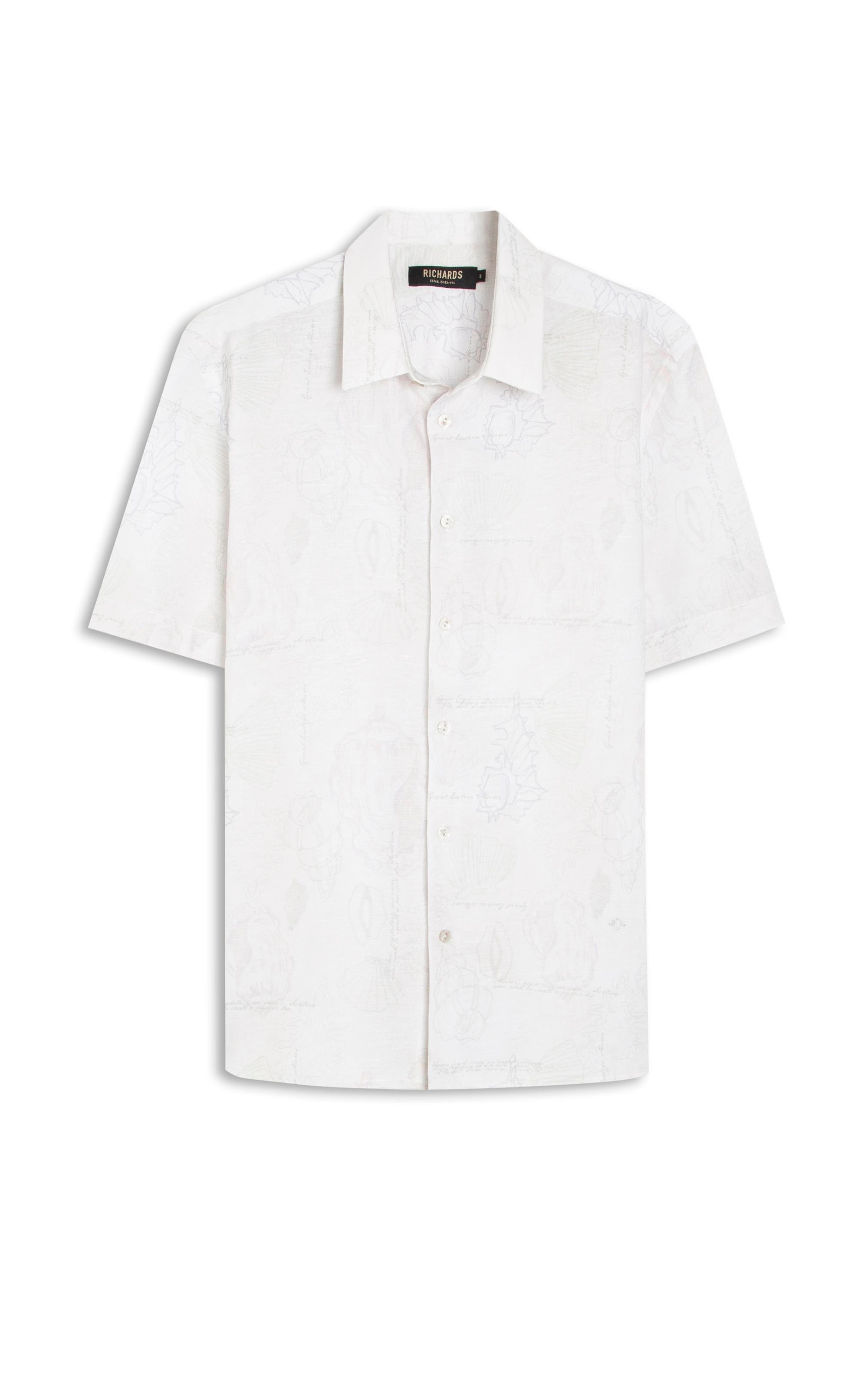 Camisa Alizé Sea Journal Linho Branco