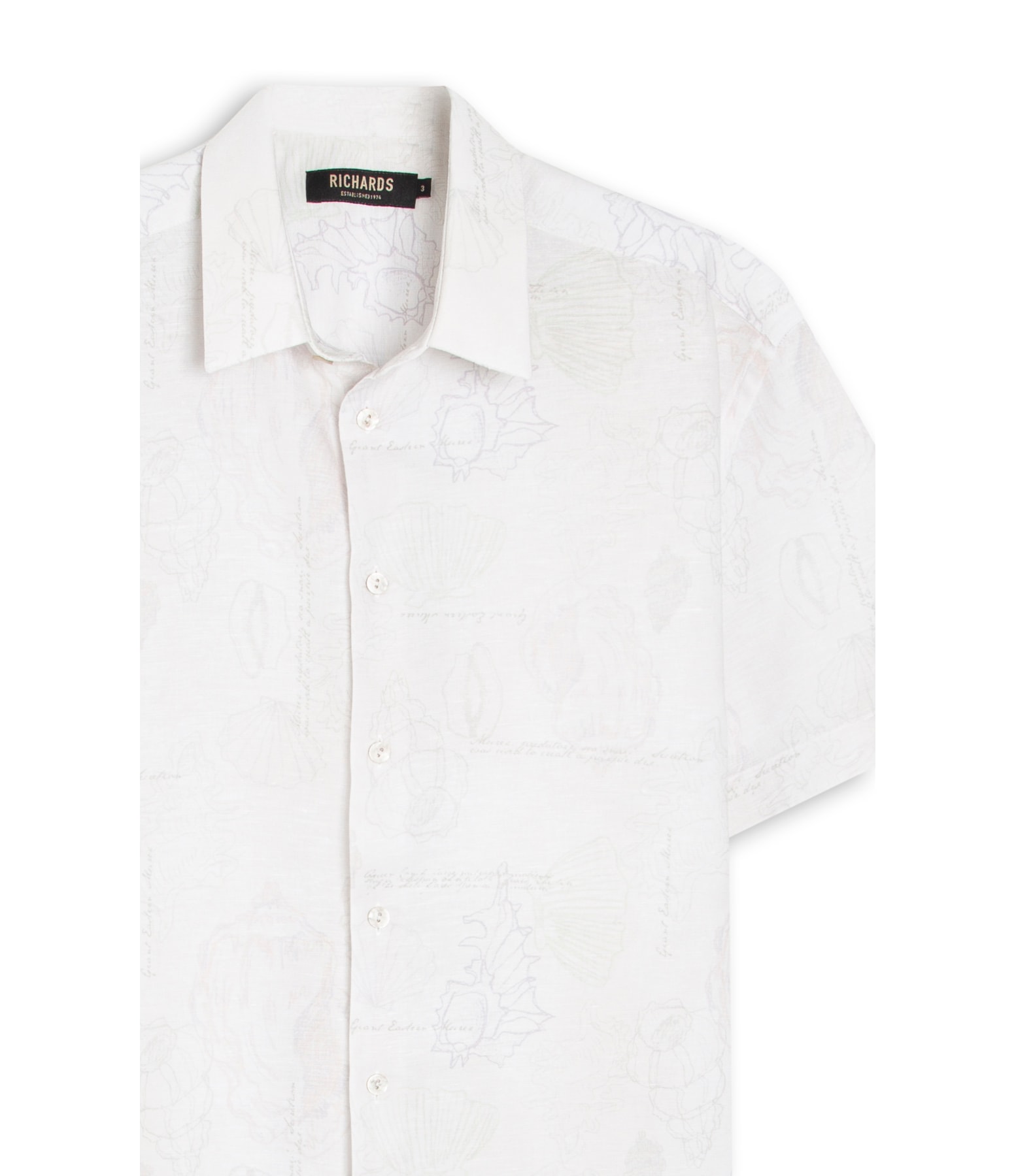 Camisa Alizé Sea Journal Linho Branco