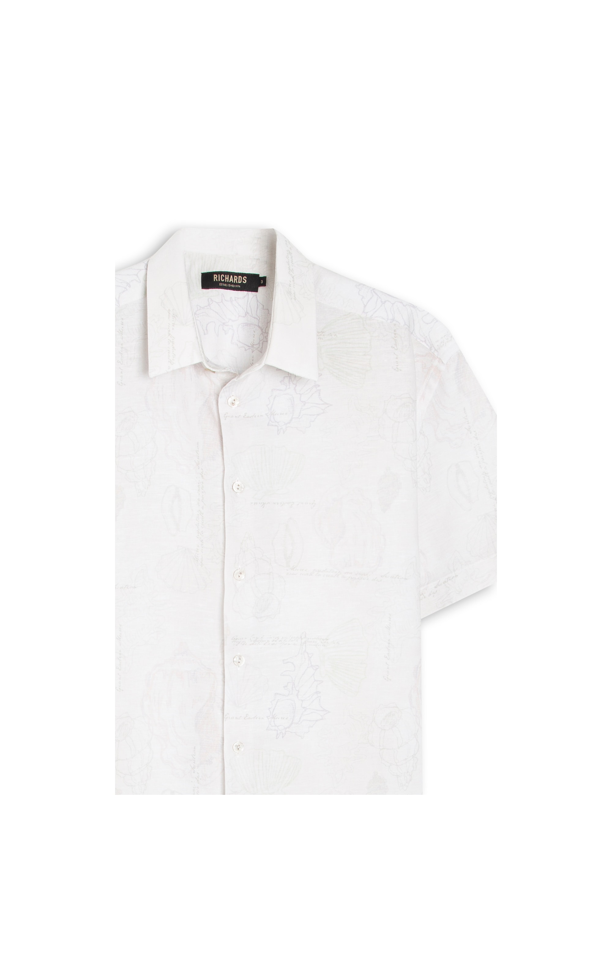 Camisa Alizé Sea Journal Linho Branco